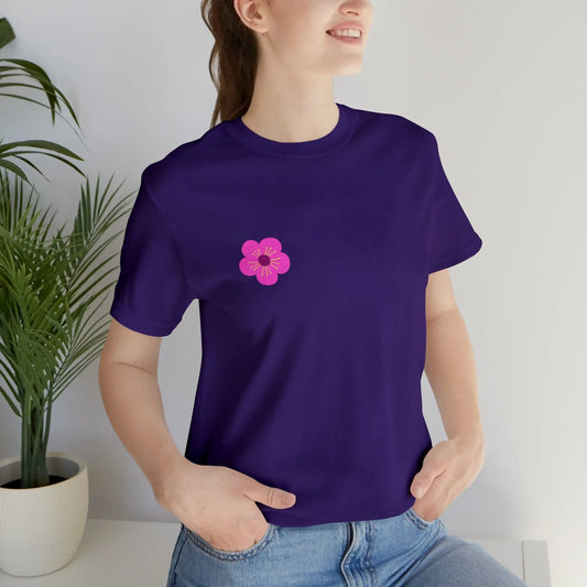 Do What Makes You Happy, Flowers, Unisex Jersey Short Sleeve Tee