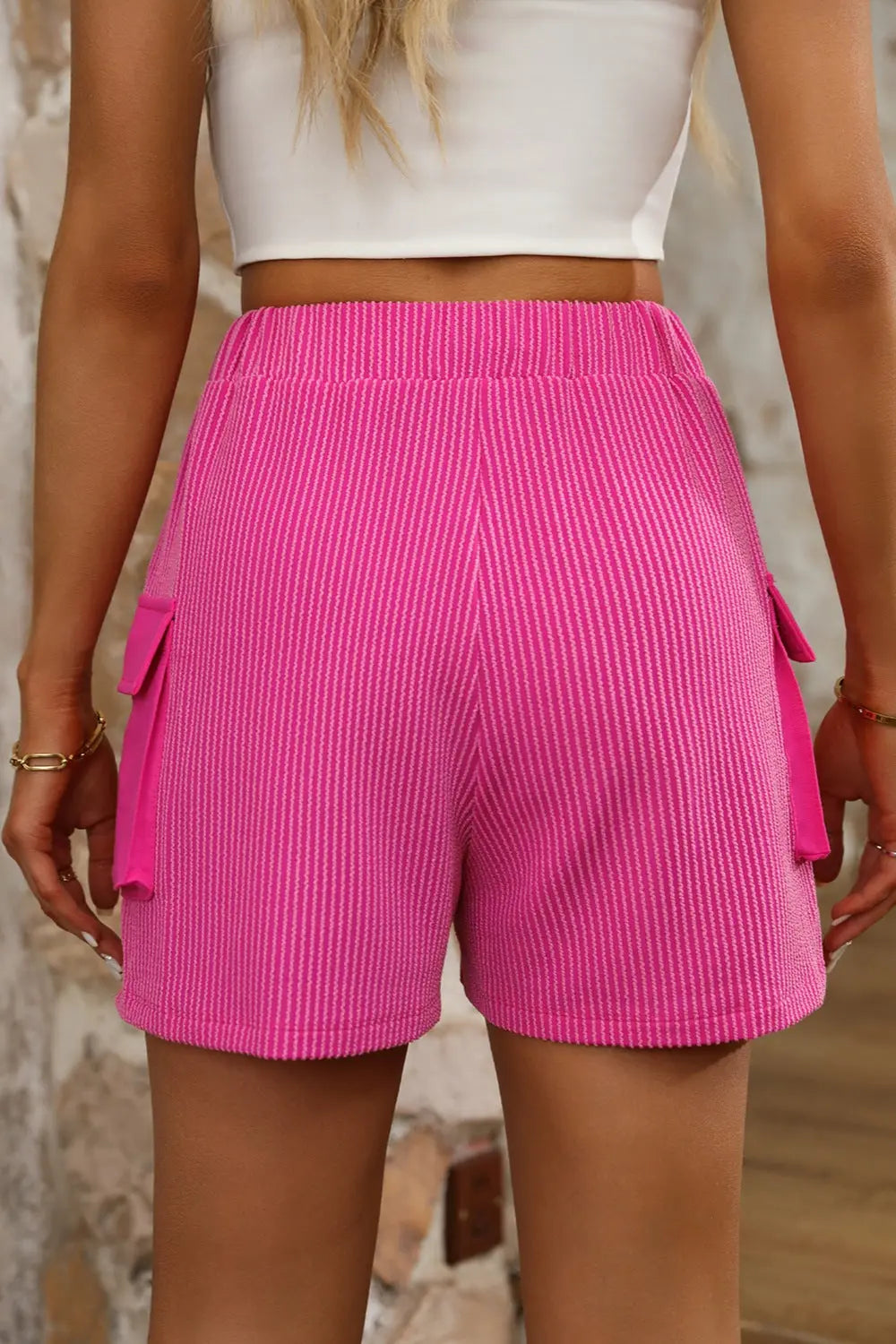 Drawstring High Waist Shorts Trendsi