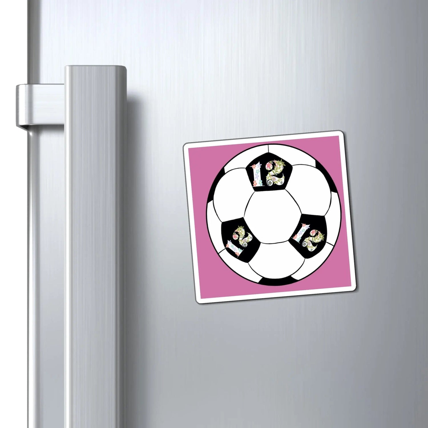 Girly Cute Flower 12 Soccer ball Magnets