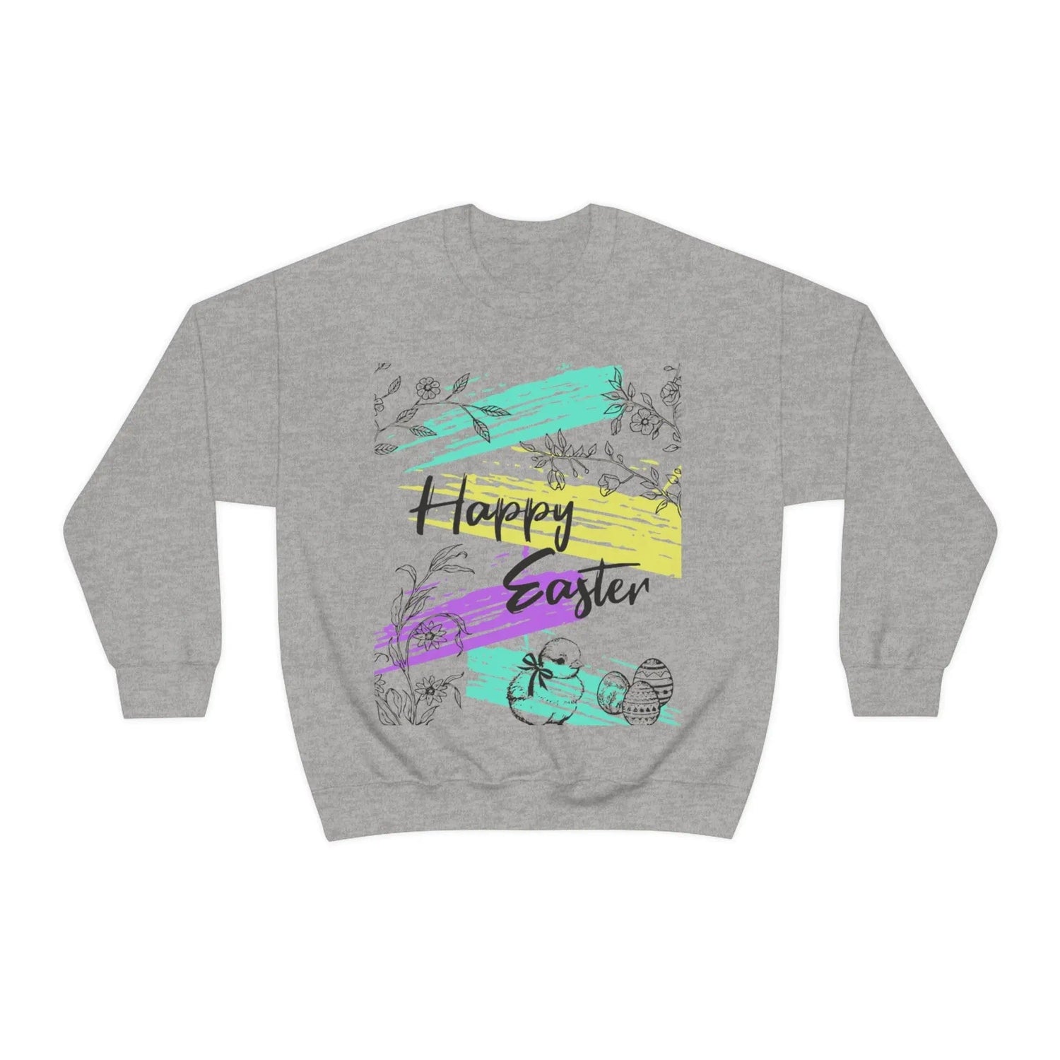 Happy Easter Pastel Unisex Heavy Blend Crewneck Sweatshirt