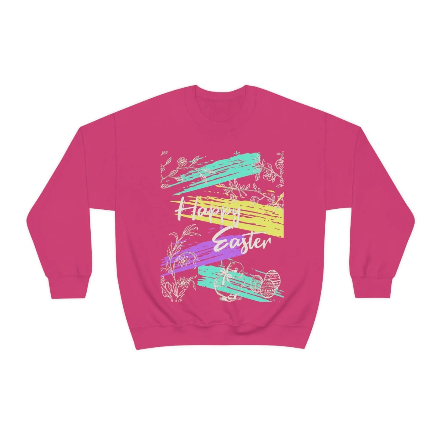 Happy Easter Pastel Unisex Heavy Blend Crewneck Sweatshirt