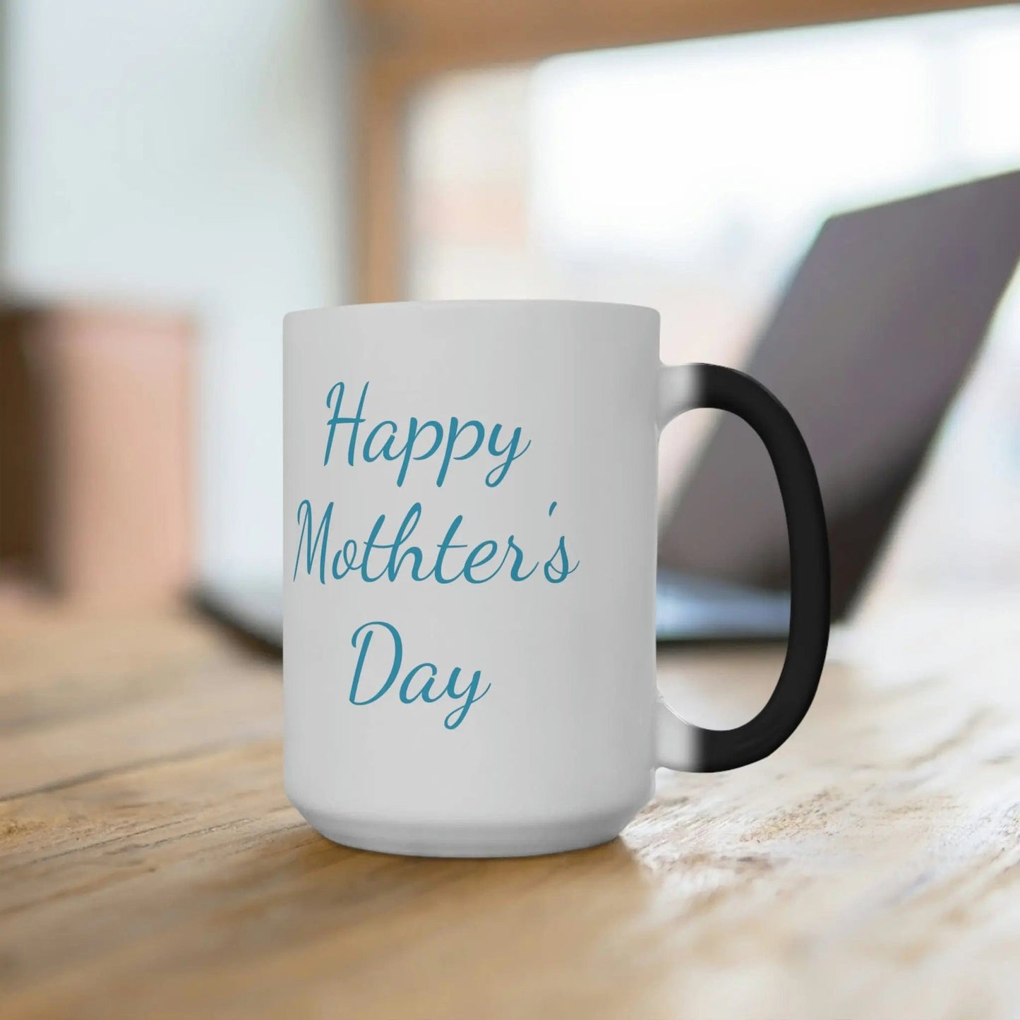 Happy Mother's day with flower Heat-activated Color Changing Mug