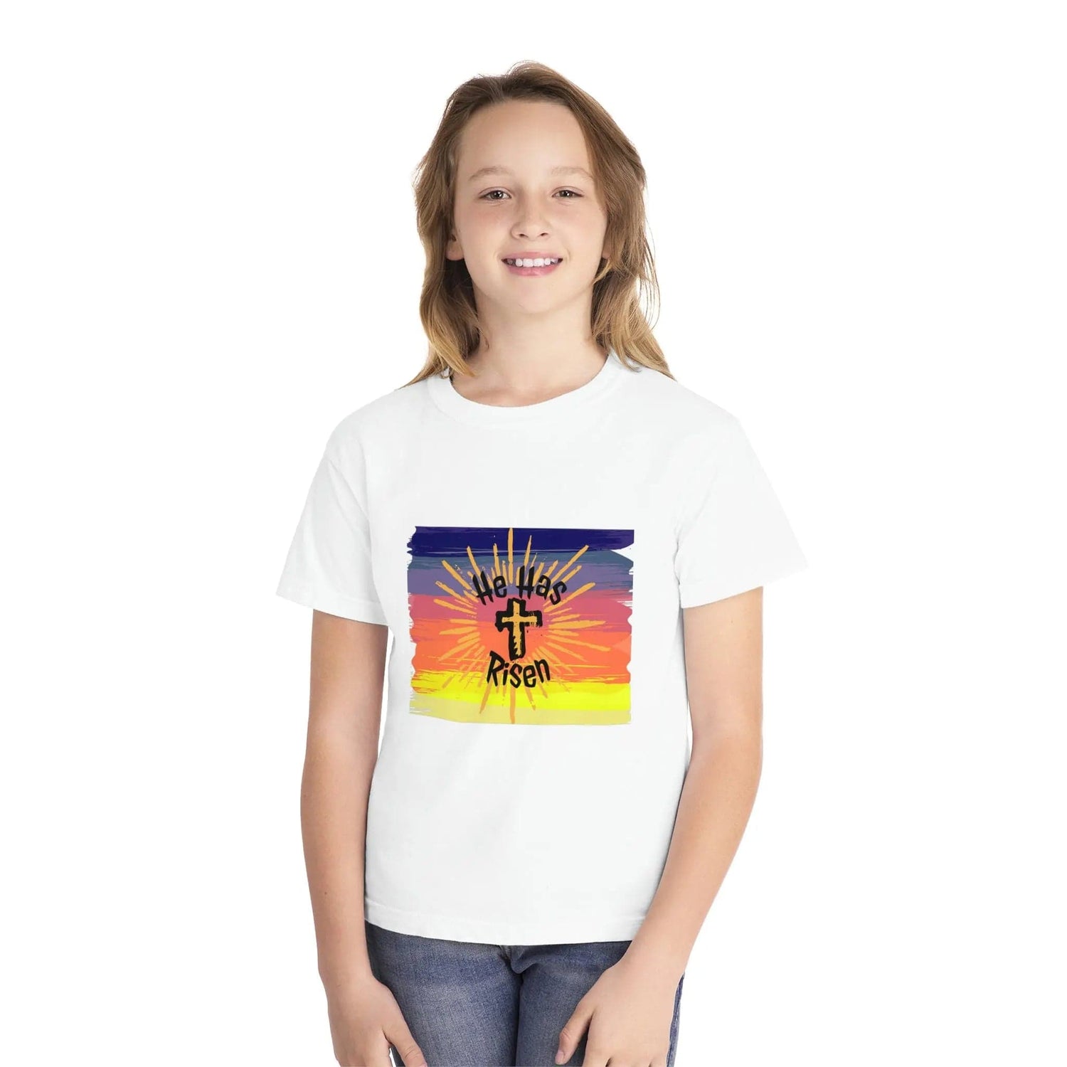 He is Risen! Youth Midweight Tee