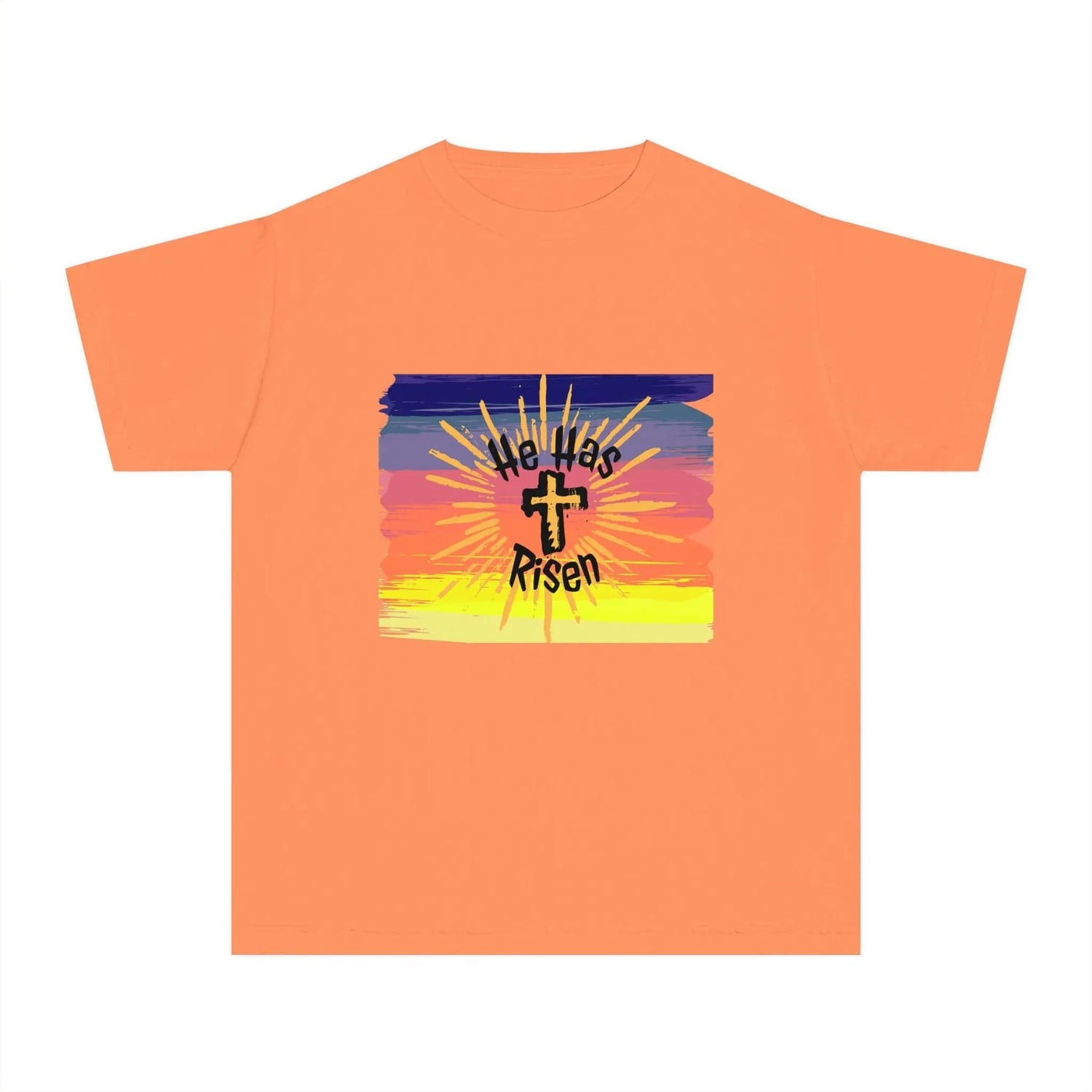 He is Risen! Youth Midweight Tee Melon