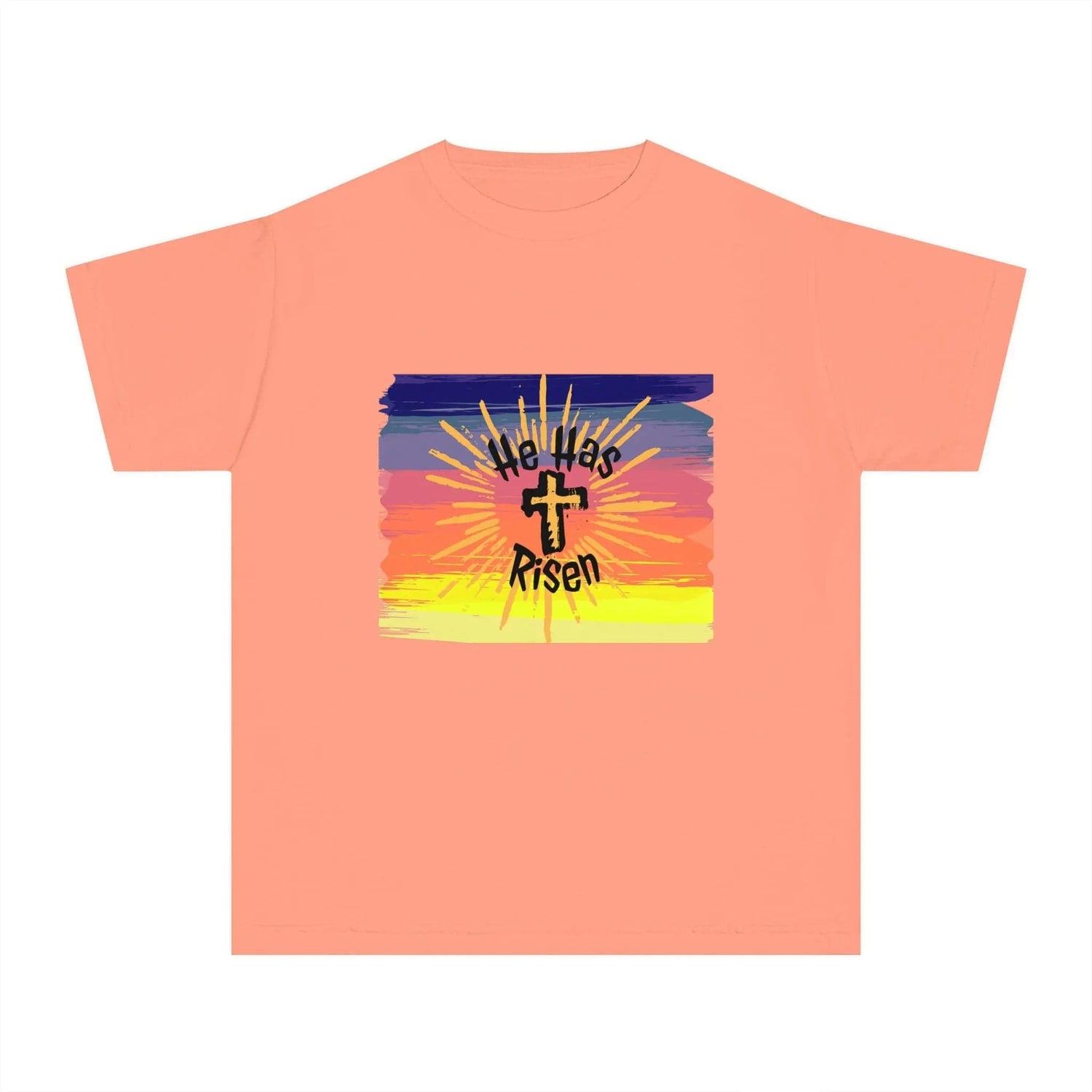 He is Risen! Youth Midweight Tee Terracotta