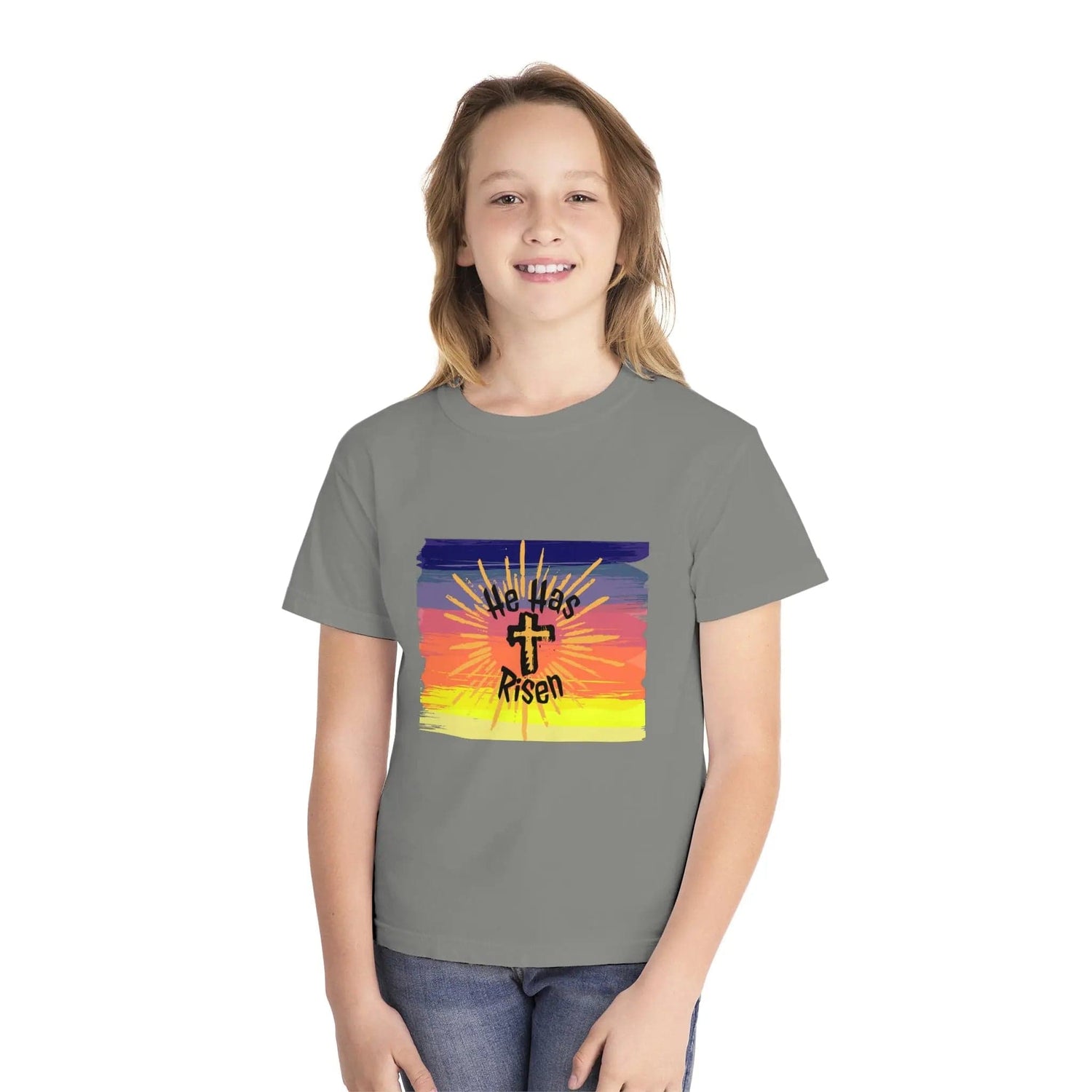 He is Risen! Youth Midweight Tee