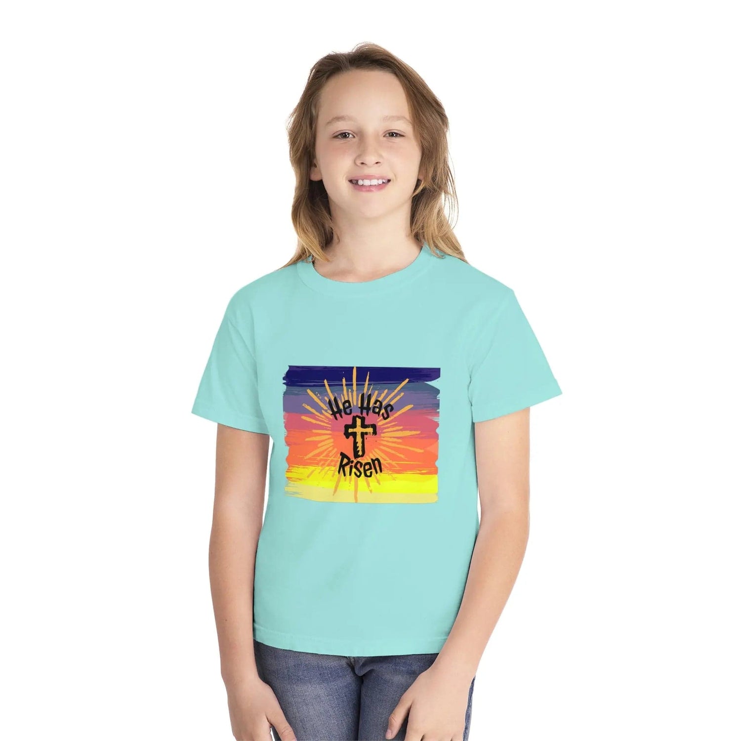 He is Risen! Youth Midweight Tee