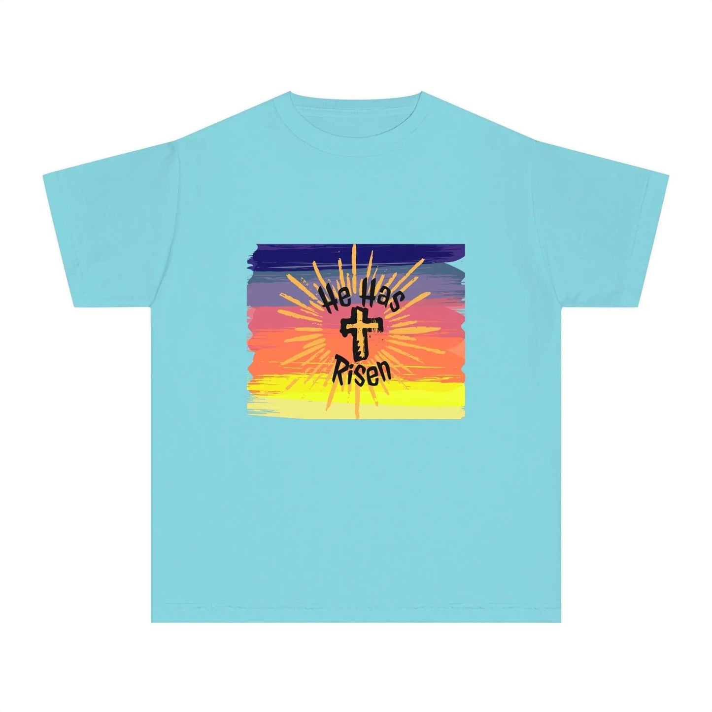 He is Risen! Youth Midweight Tee