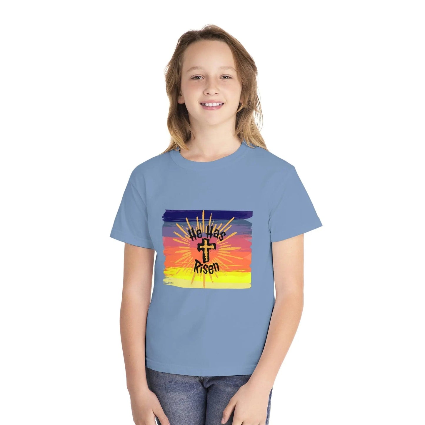 He is Risen! Youth Midweight Tee