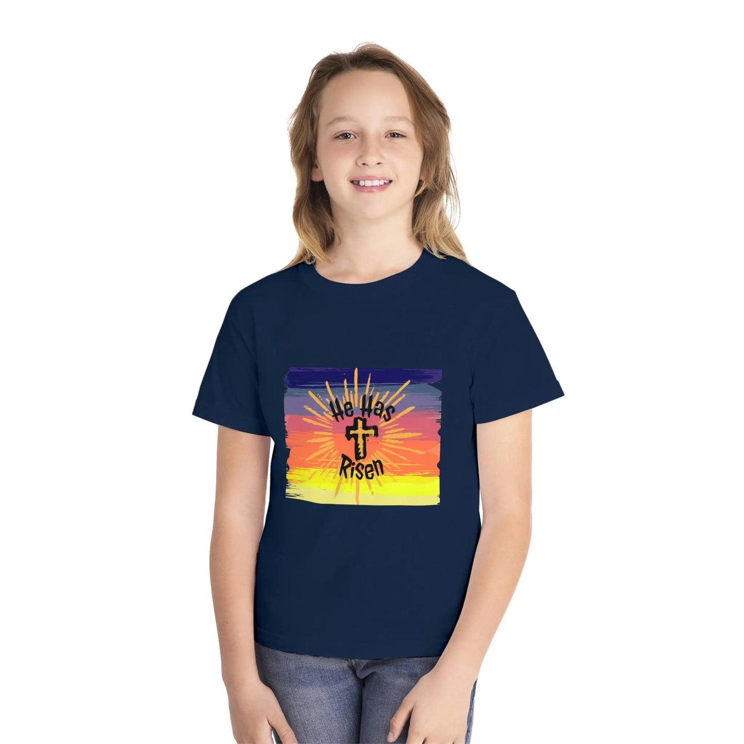 He is Risen! Youth Midweight Tee