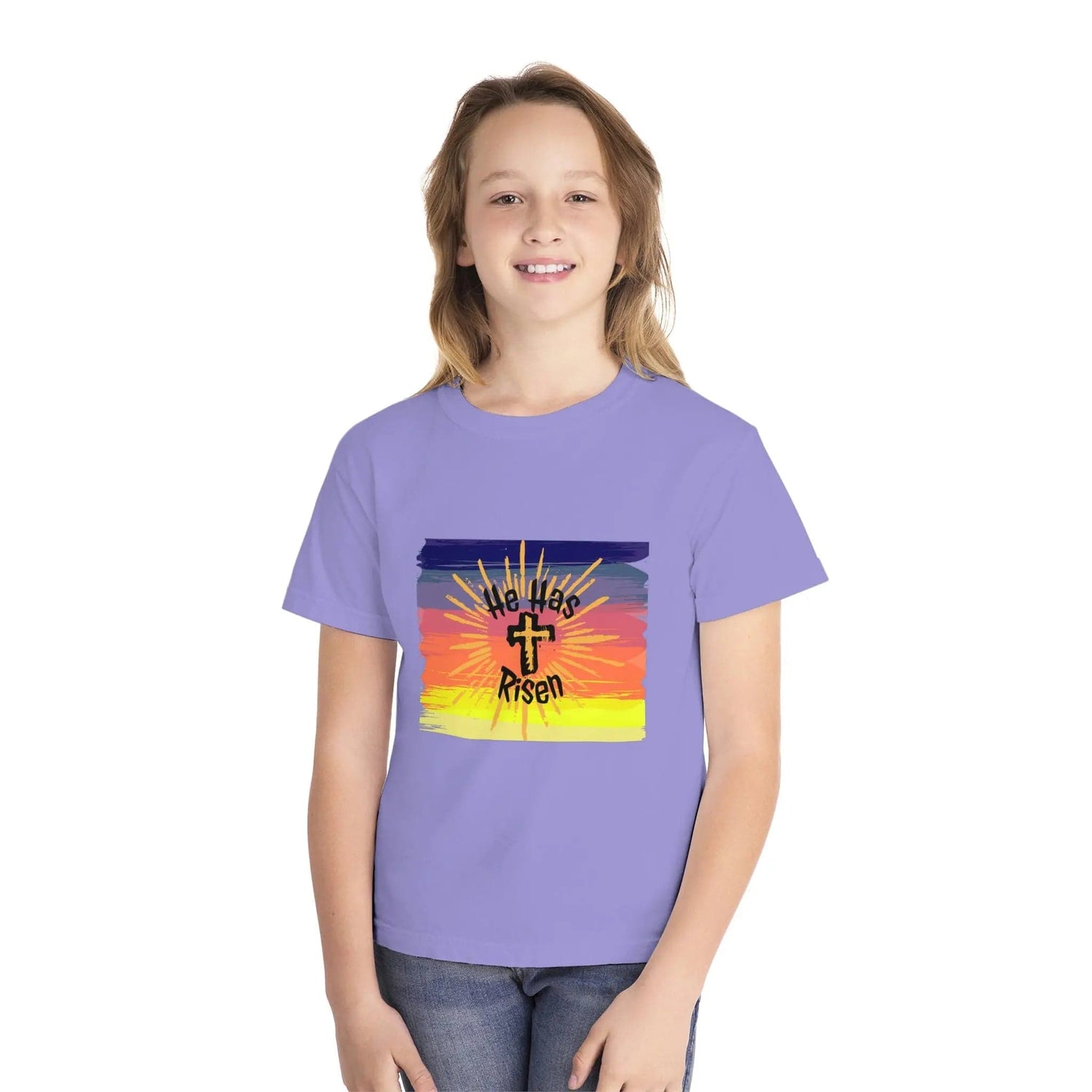 He is Risen! Youth Midweight Tee