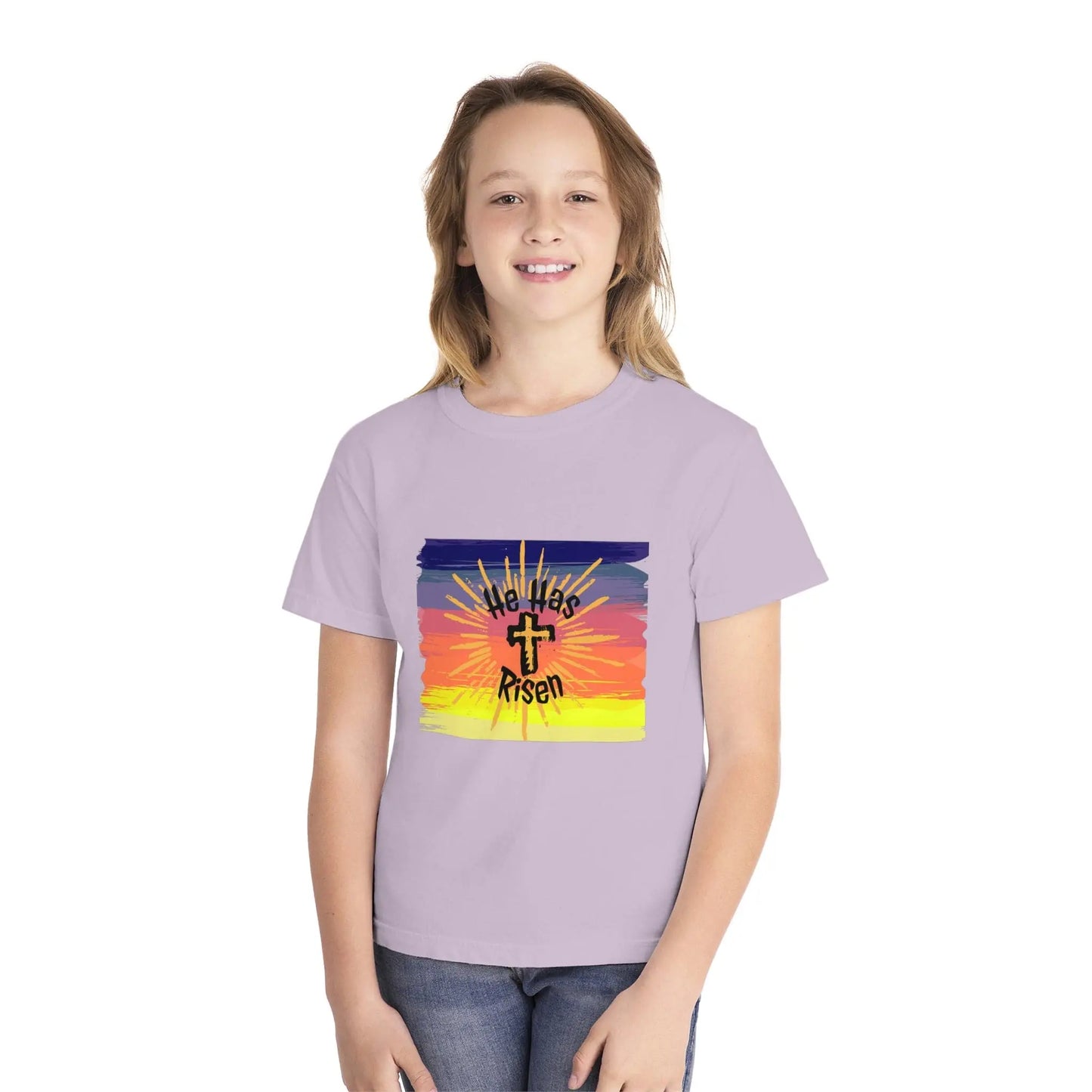 He is Risen! Youth Midweight Tee