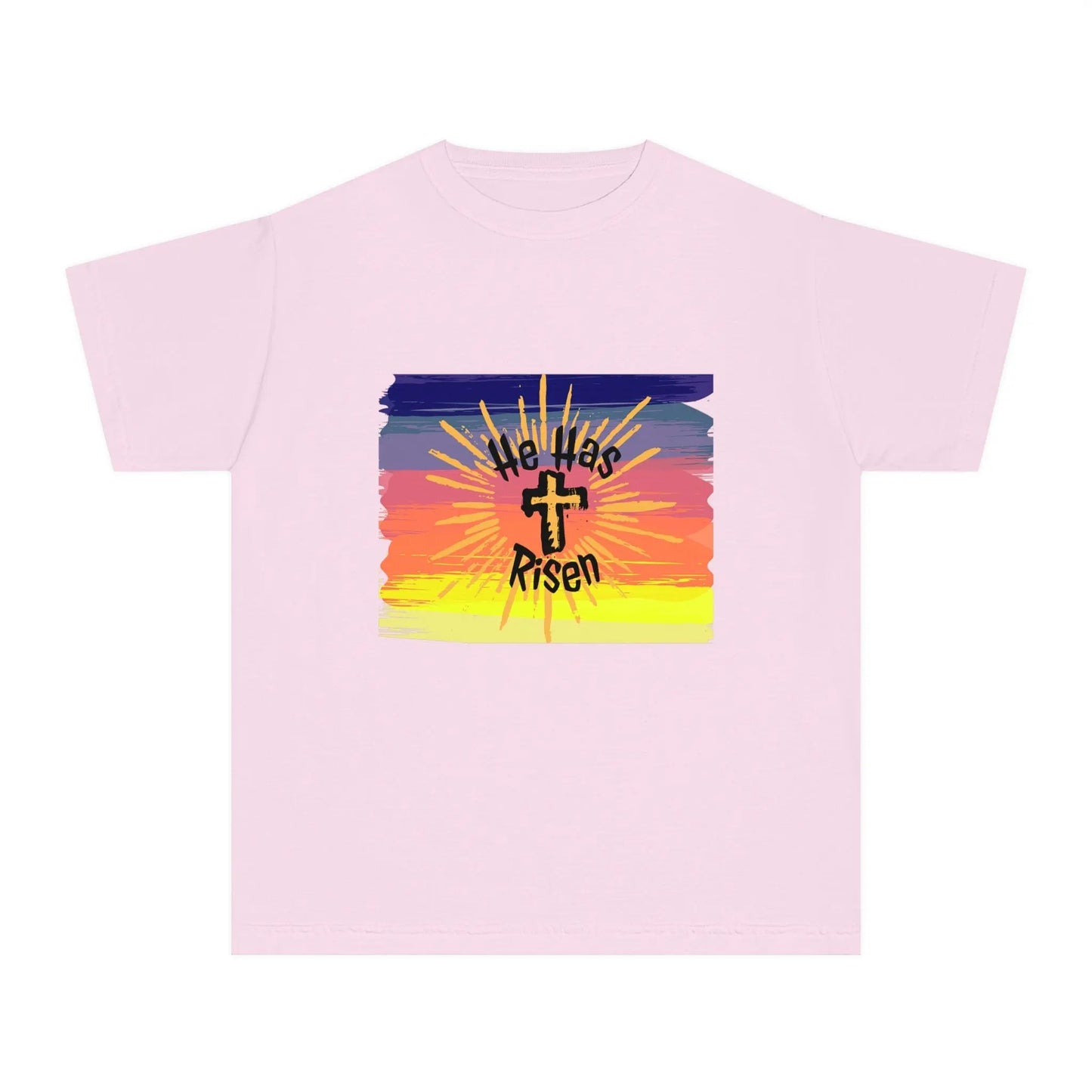 He is Risen! Youth Midweight Tee