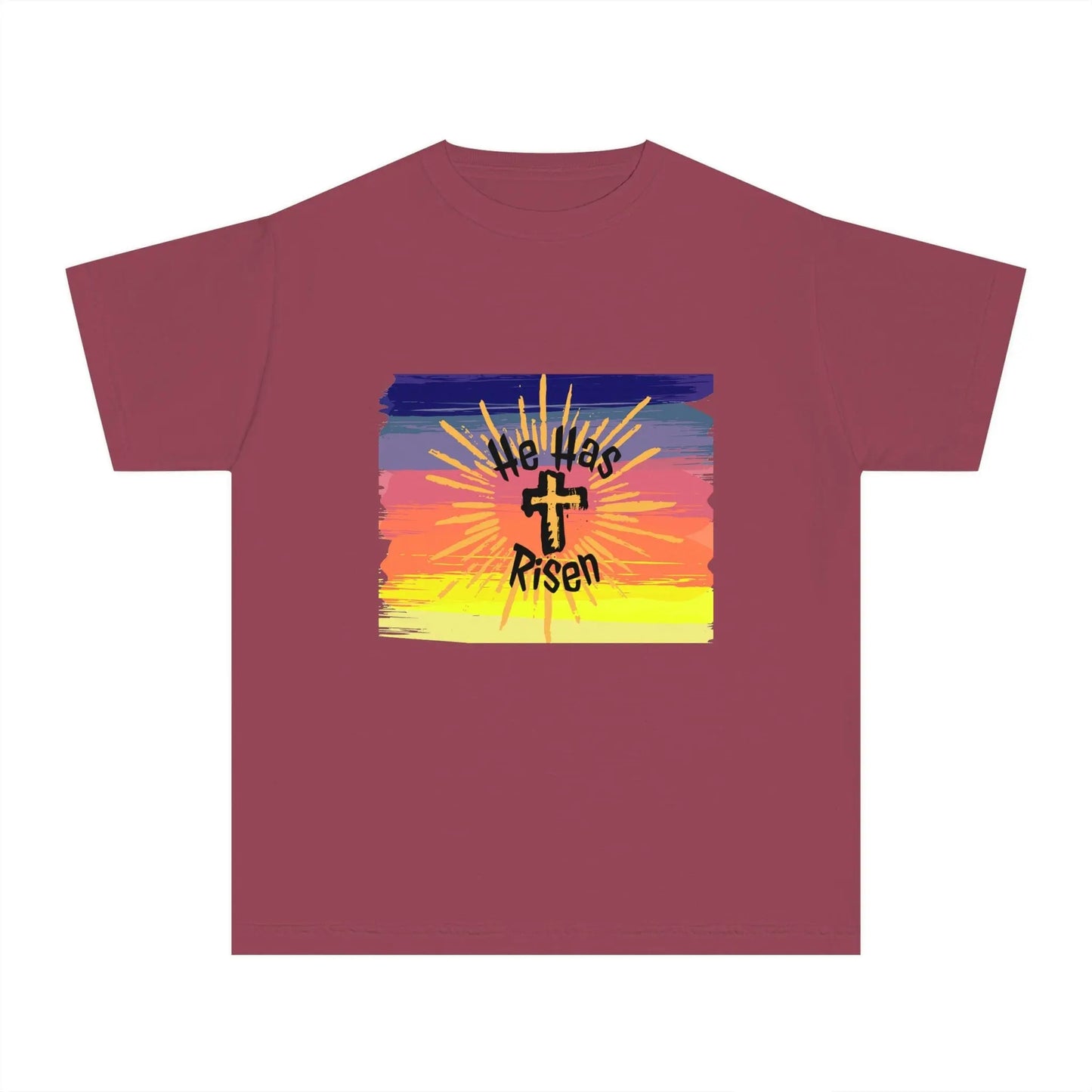 He is Risen! Youth Midweight Tee