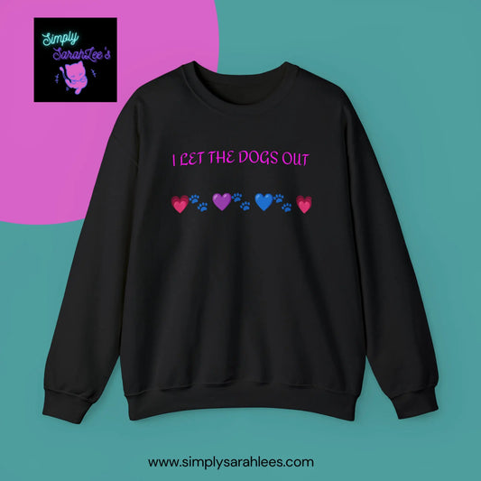 I Let the Dogs Out *Custom for Arla* - Unisex Heavy Blend™ Crewneck Sweatshirt Printify