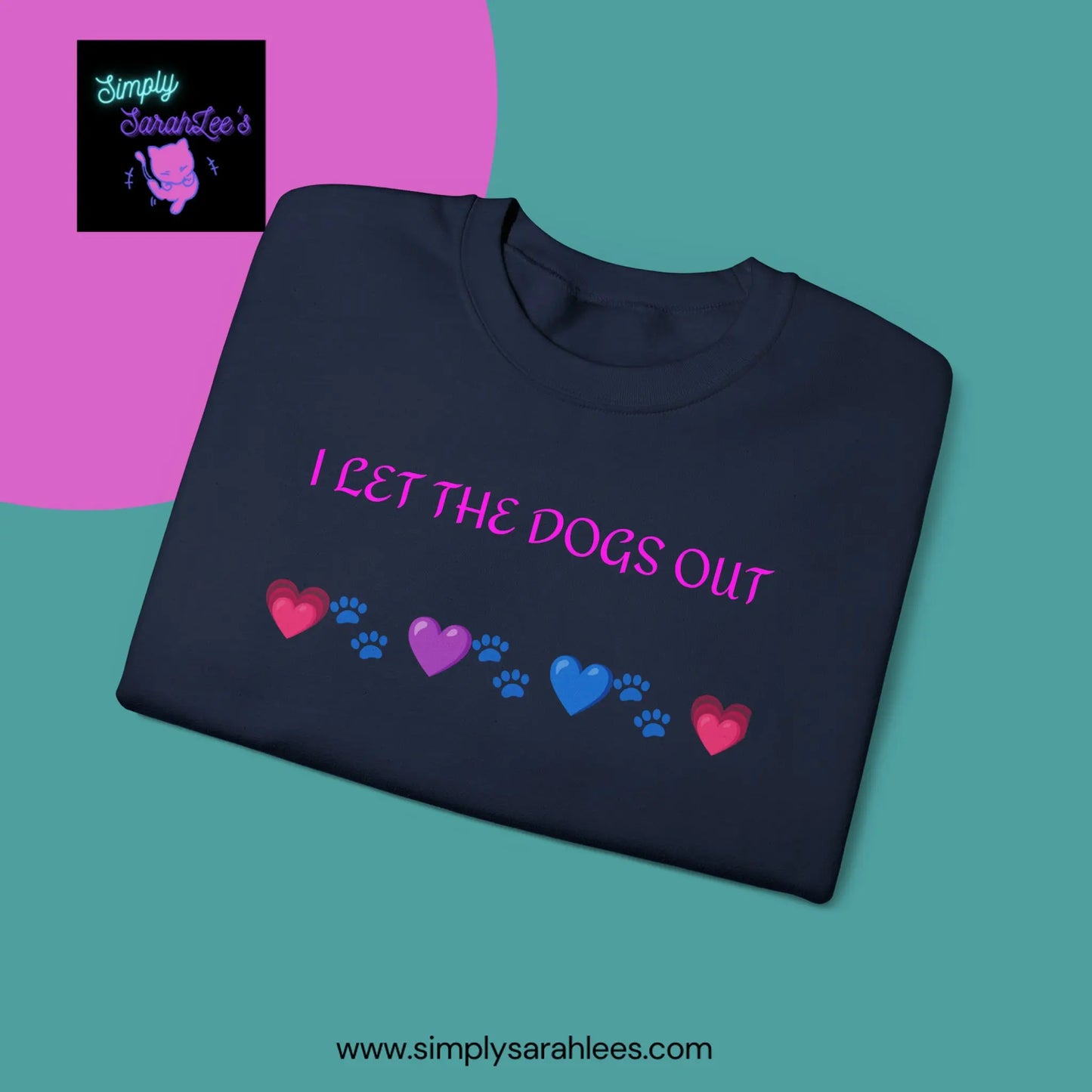 I Let the Dogs Out *Custom for Arla* - Unisex Heavy Blend™ Crewneck Sweatshirt Printify