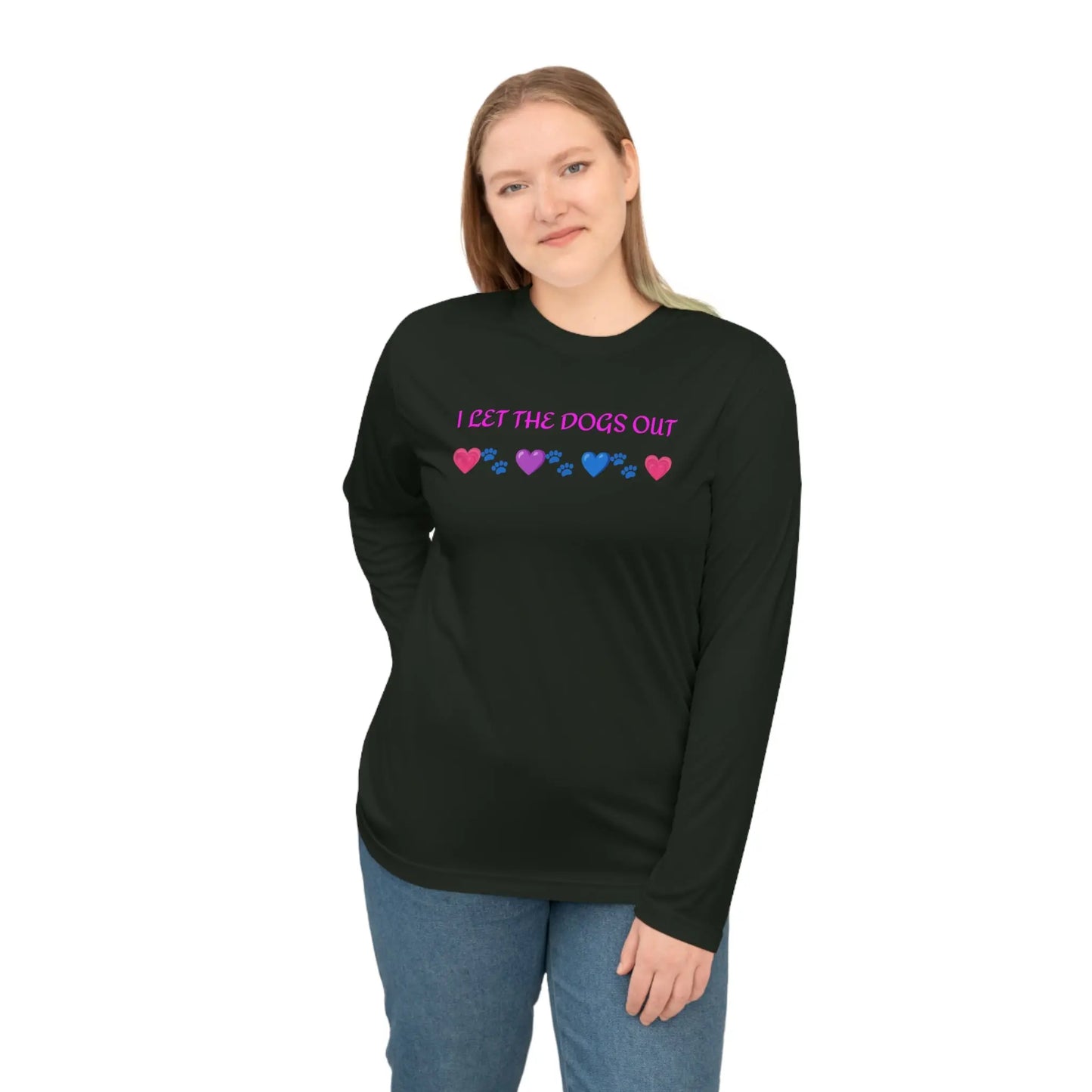 I Let the Dogs out *Custom for Arla* Unisex Performance Long Sleeve Shirt Printify