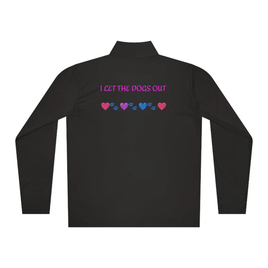 I Let the Dogs out *Custom for Arla* Unisex Quarter-Zip Pullover Printify