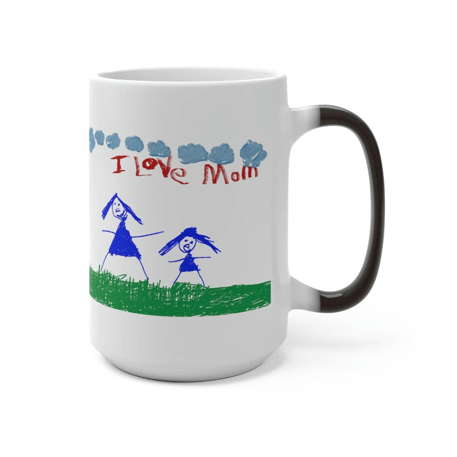 I love you Mom drawing Color Changing Mug