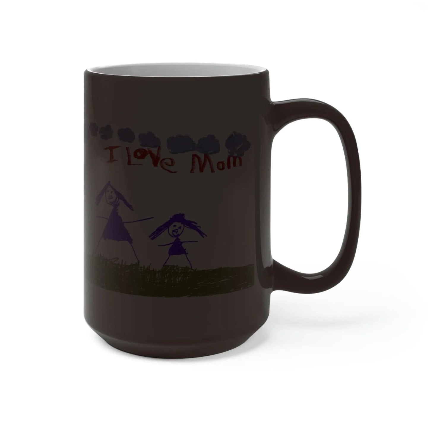 I love you Mom drawing Color Changing Mug