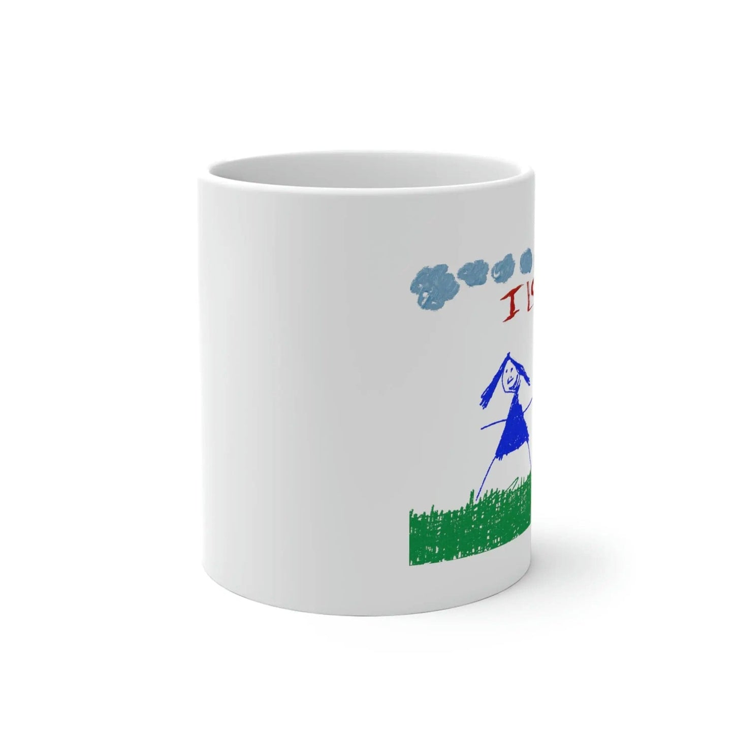 I love you Mom drawing Color Changing Mug 11oz