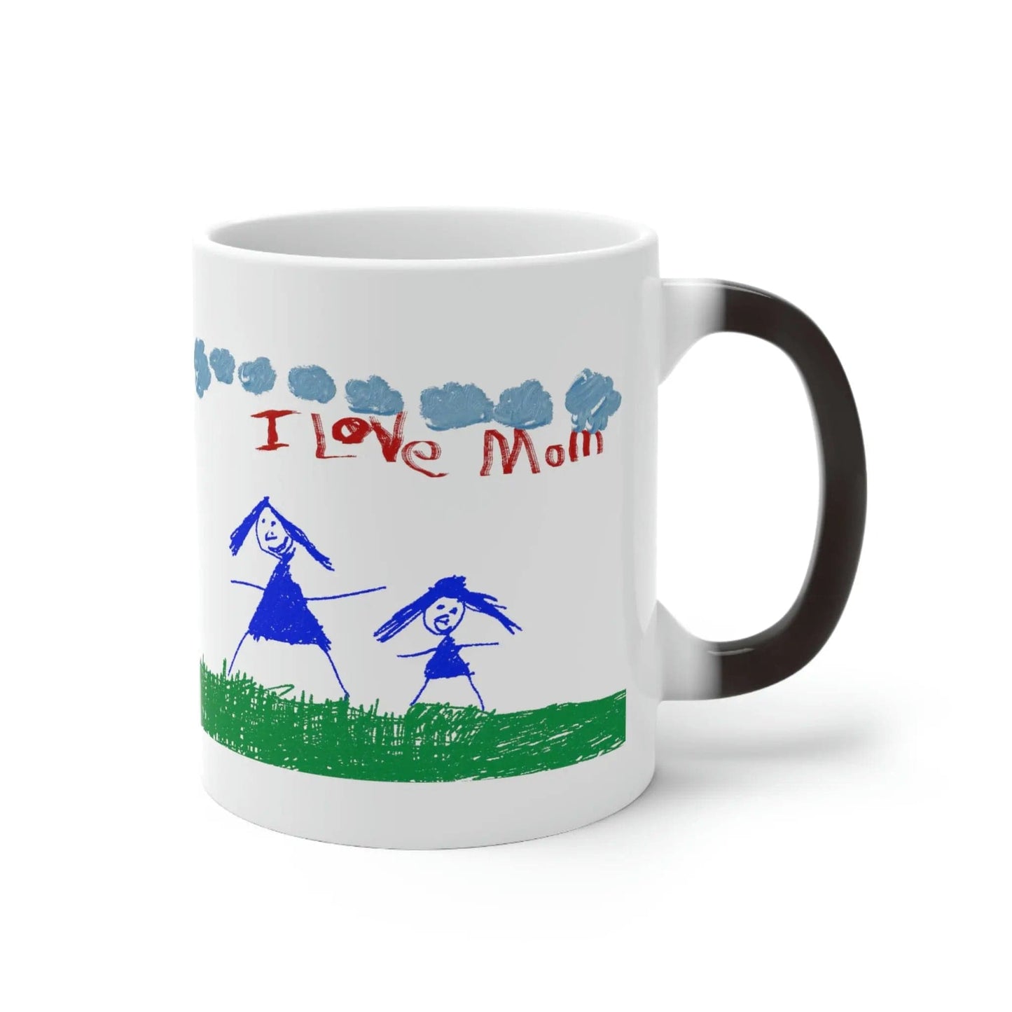 I love you Mom drawing Color Changing Mug