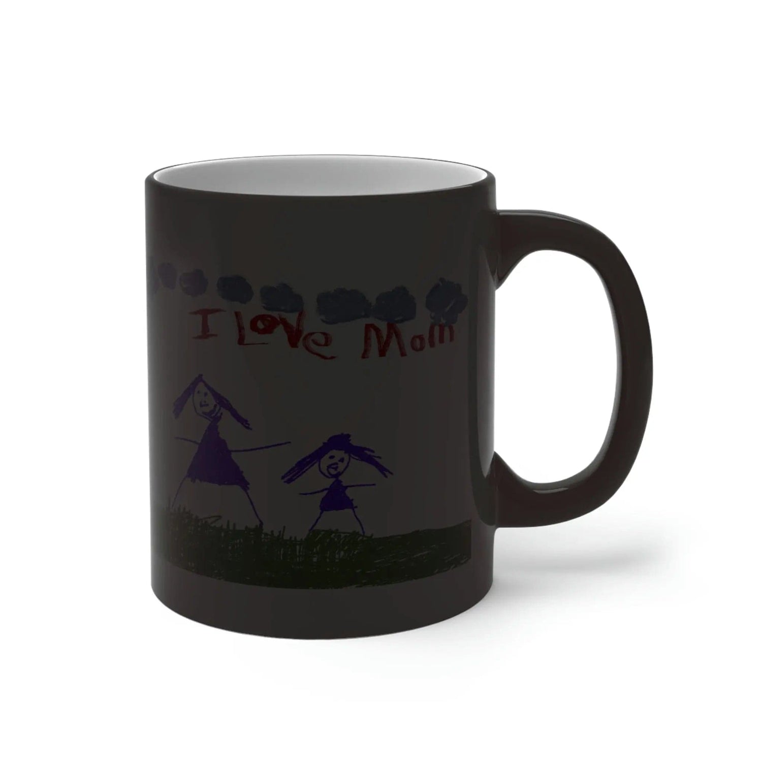 I love you Mom drawing Color Changing Mug