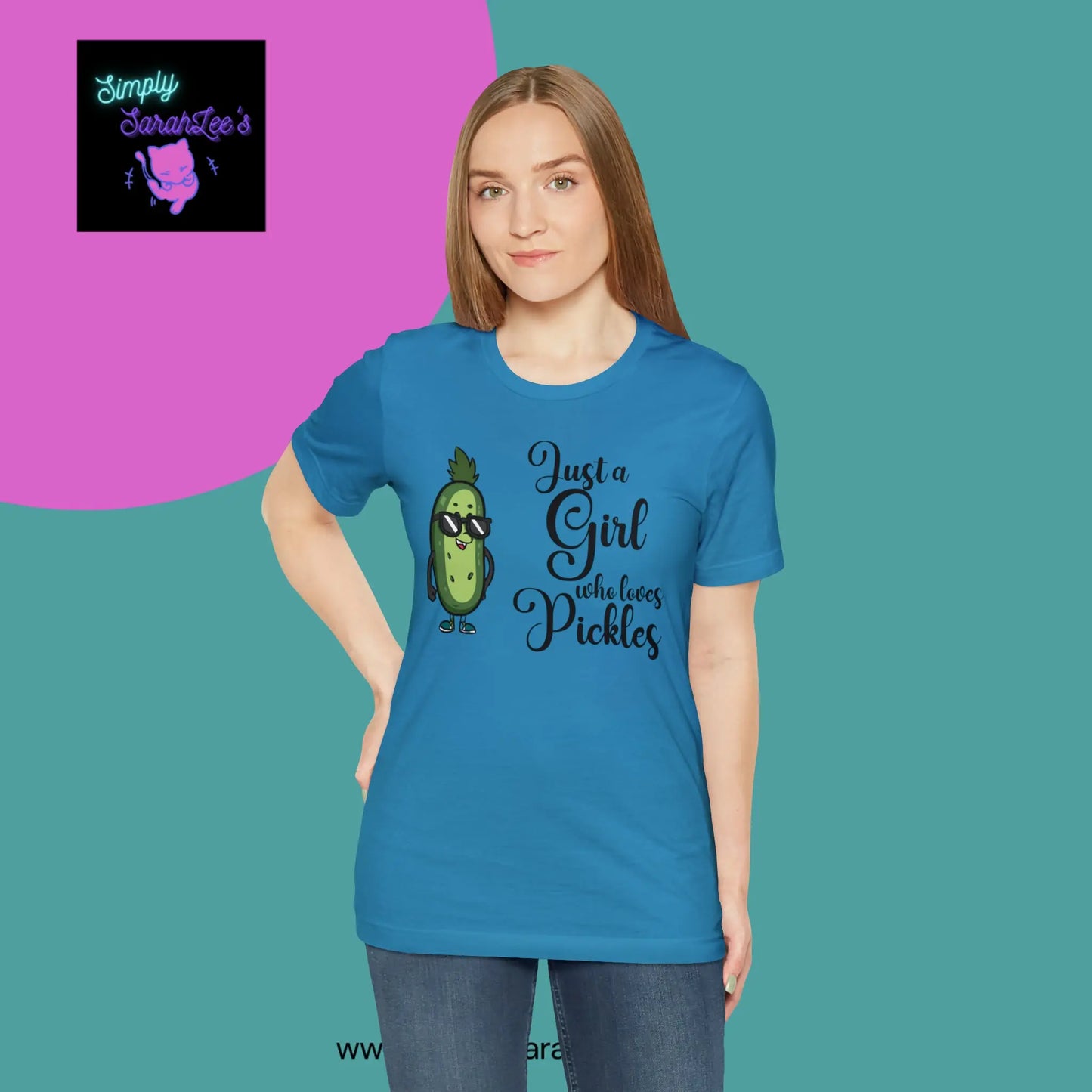 Just a Girl Who Loves Pickles *Custom for Elly* Unisex Jersey Short Sleeve Tee Printify