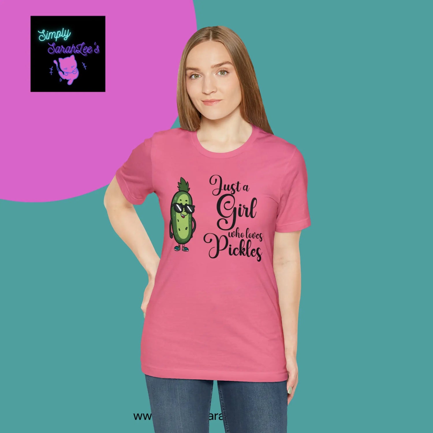 Just a Girl Who Loves Pickles *Custom for Elly* Unisex Jersey Short Sleeve Tee Printify