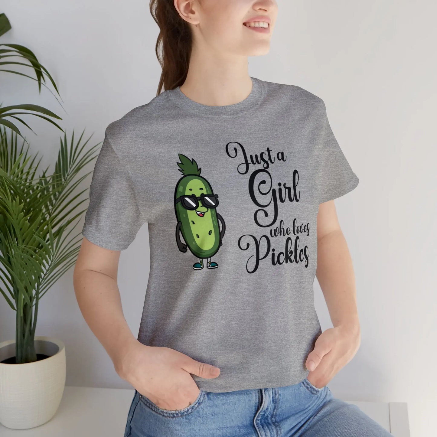 Just a Girl Who Loves Pickles *Custom for Elly* Unisex Jersey Short Sleeve Tee Printify