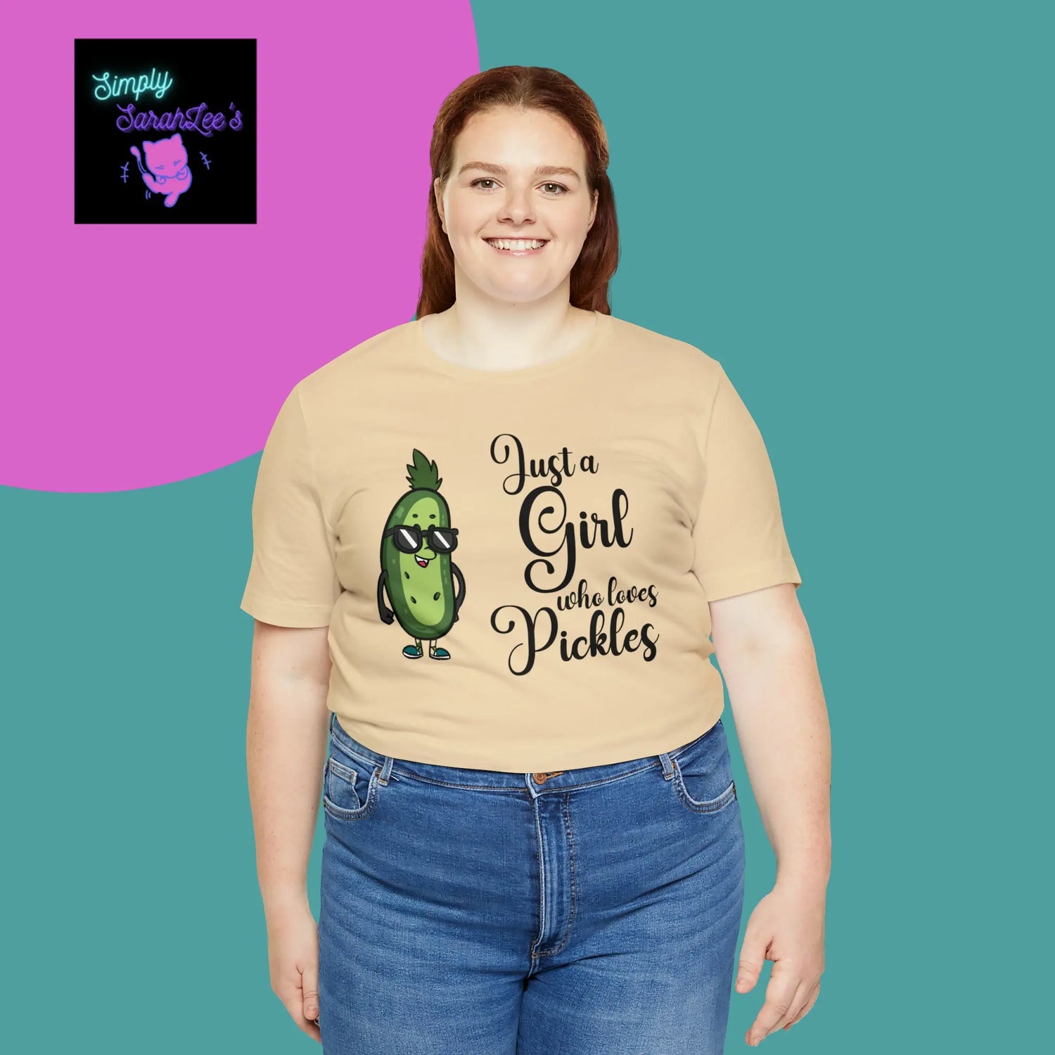 Just a Girl Who Loves Pickles *Custom for Elly* Unisex Jersey Short Sleeve Tee Printify