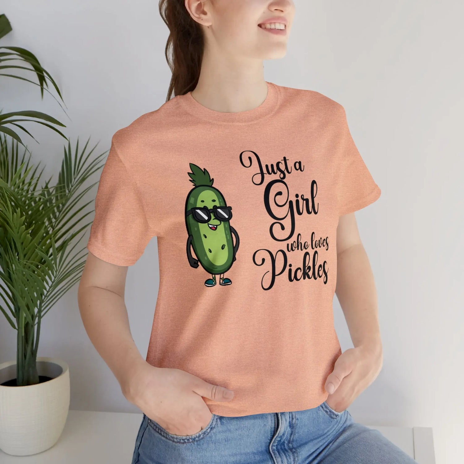 Just a Girl Who Loves Pickles *Custom for Elly* Unisex Jersey Short Sleeve Tee Printify