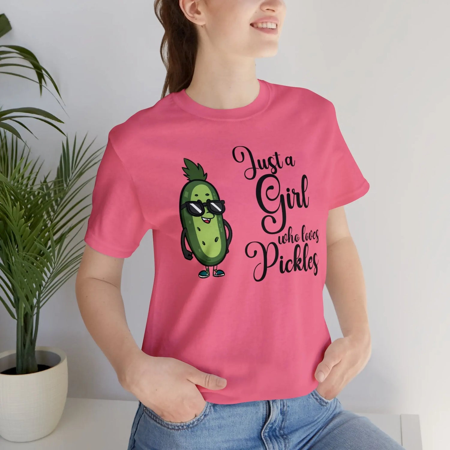 Just a Girl Who Loves Pickles *Custom for Elly* Unisex Jersey Short Sleeve Tee Printify