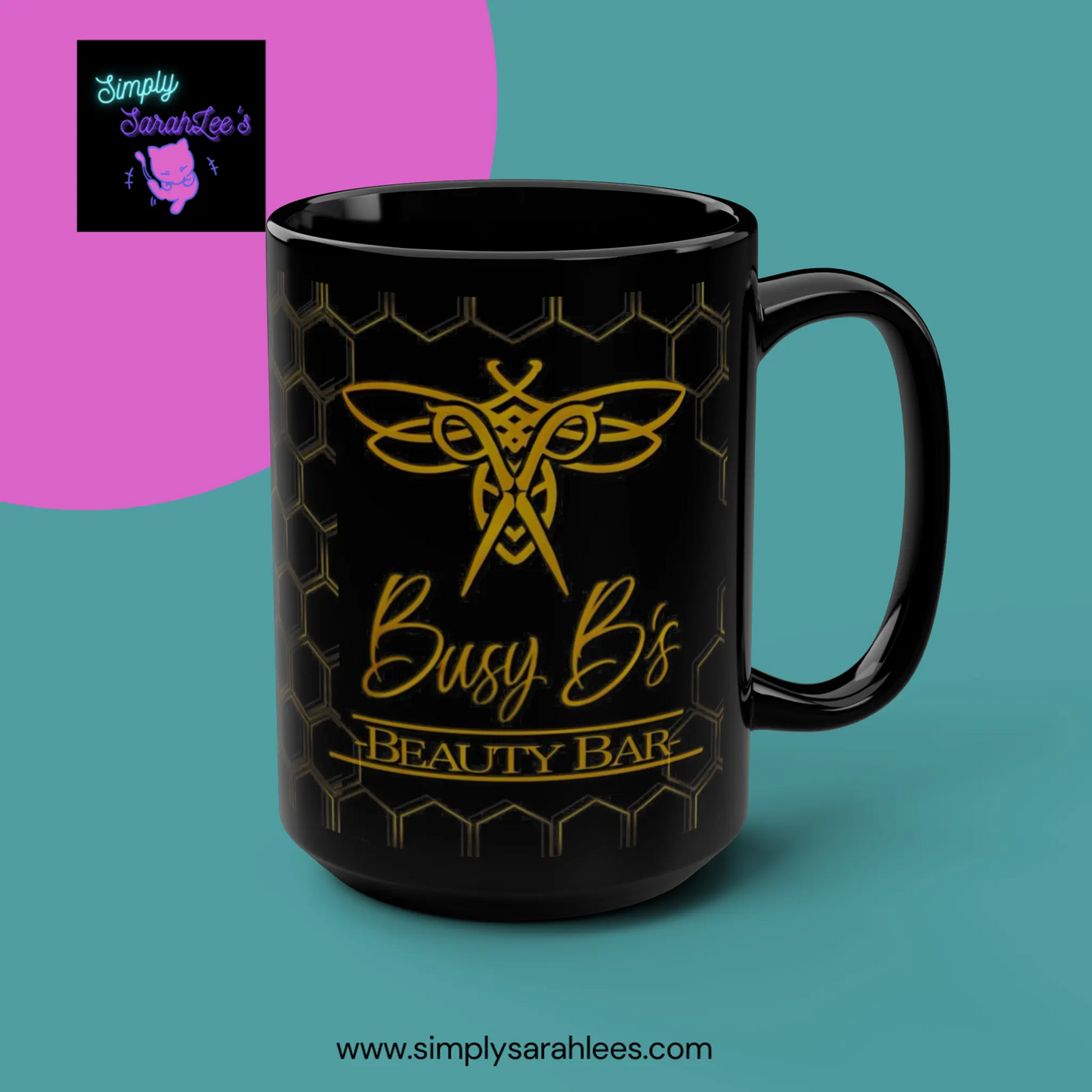 Logo Cup *Custom for Shibby* Black Mug, 15oz