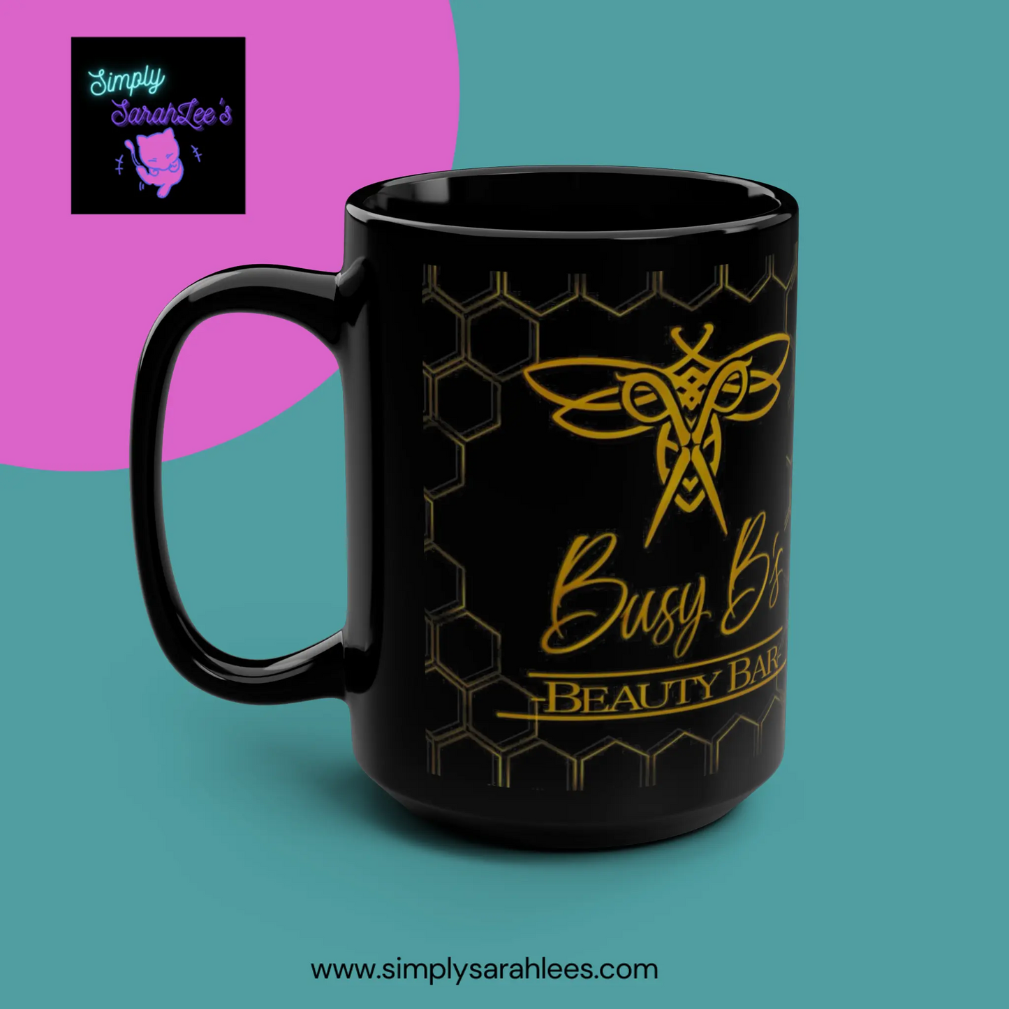 Logo Cup *Custom for Shibby* Black Mug, 15oz