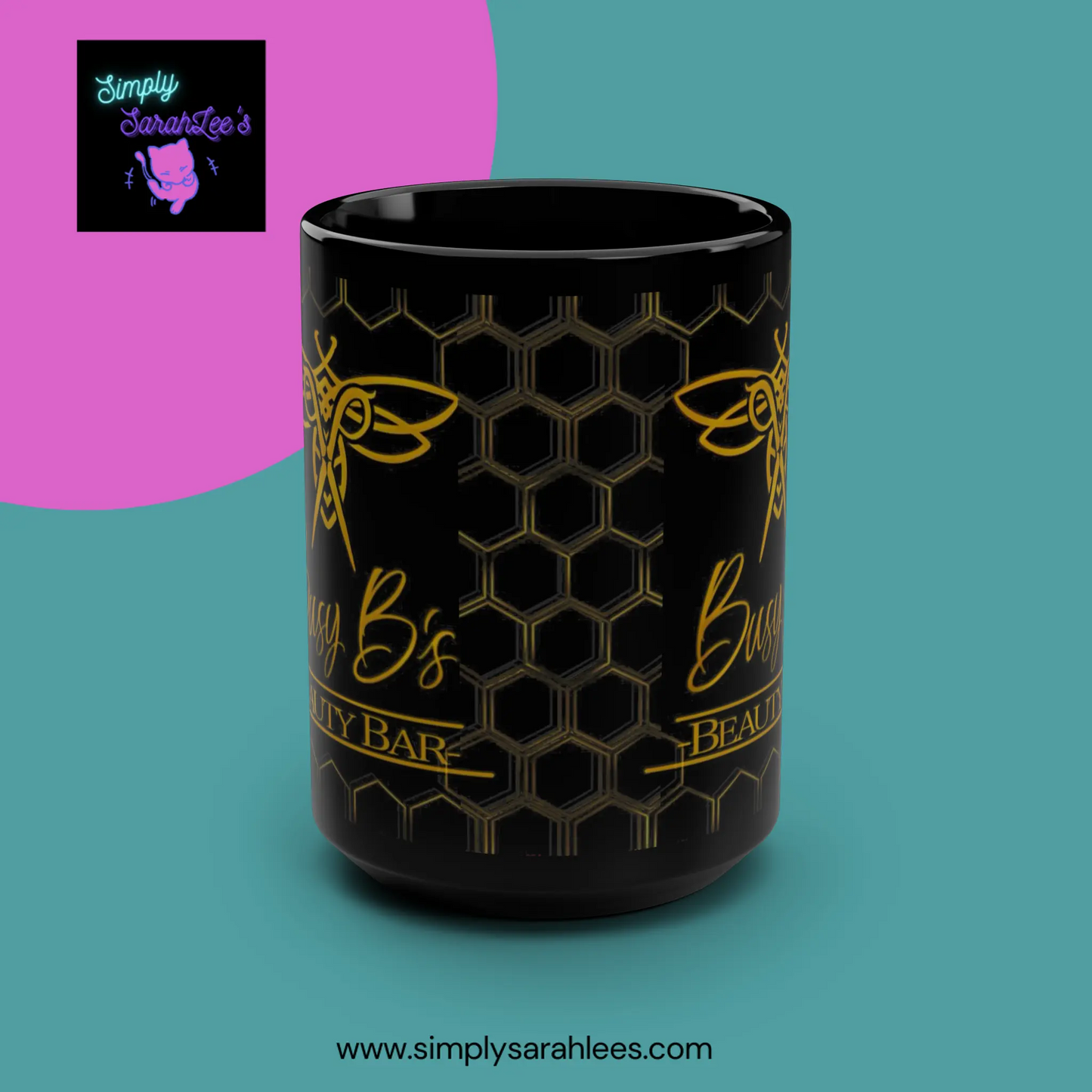 Logo Cup *Custom for Shibby* Black Mug, 15oz