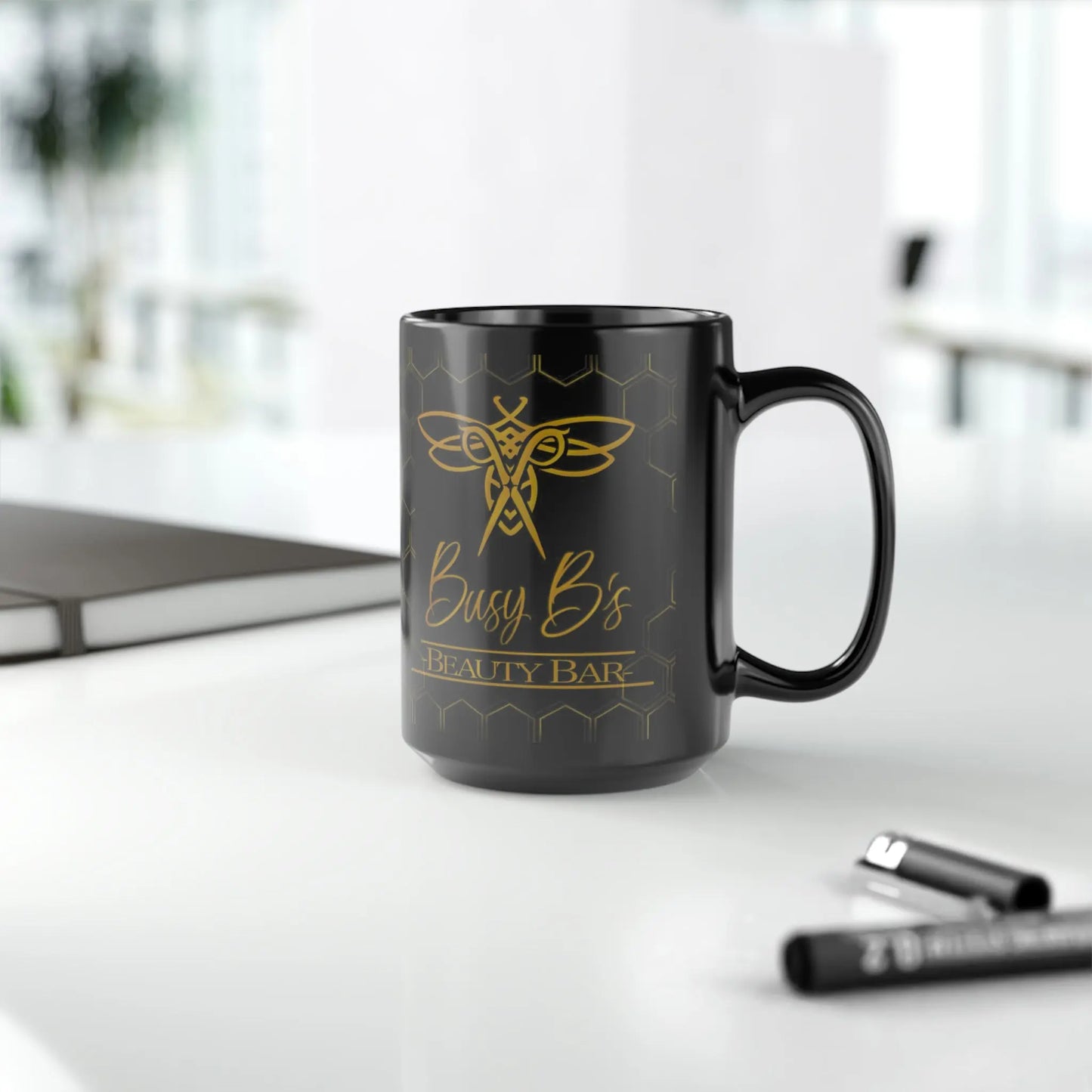 Logo Cup *Custom for Shibby* Black Mug, 15oz