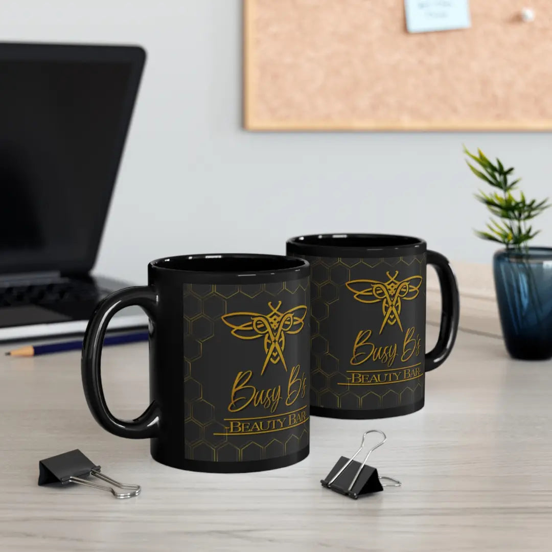 Logo cup *Custom for Shibby* 11oz Black Mug - Version 1