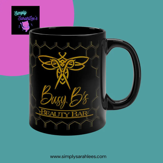 Logo cup *Custom for Shibby* 11oz Black Mug - Version 2