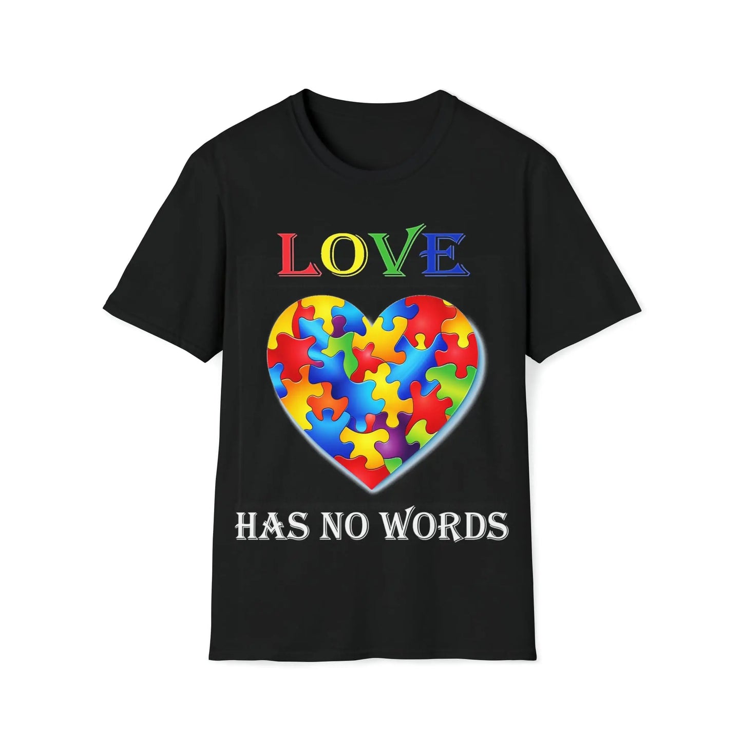 Love Has No Words - Autism Awareness - Unisex Softstyle T-Shirt