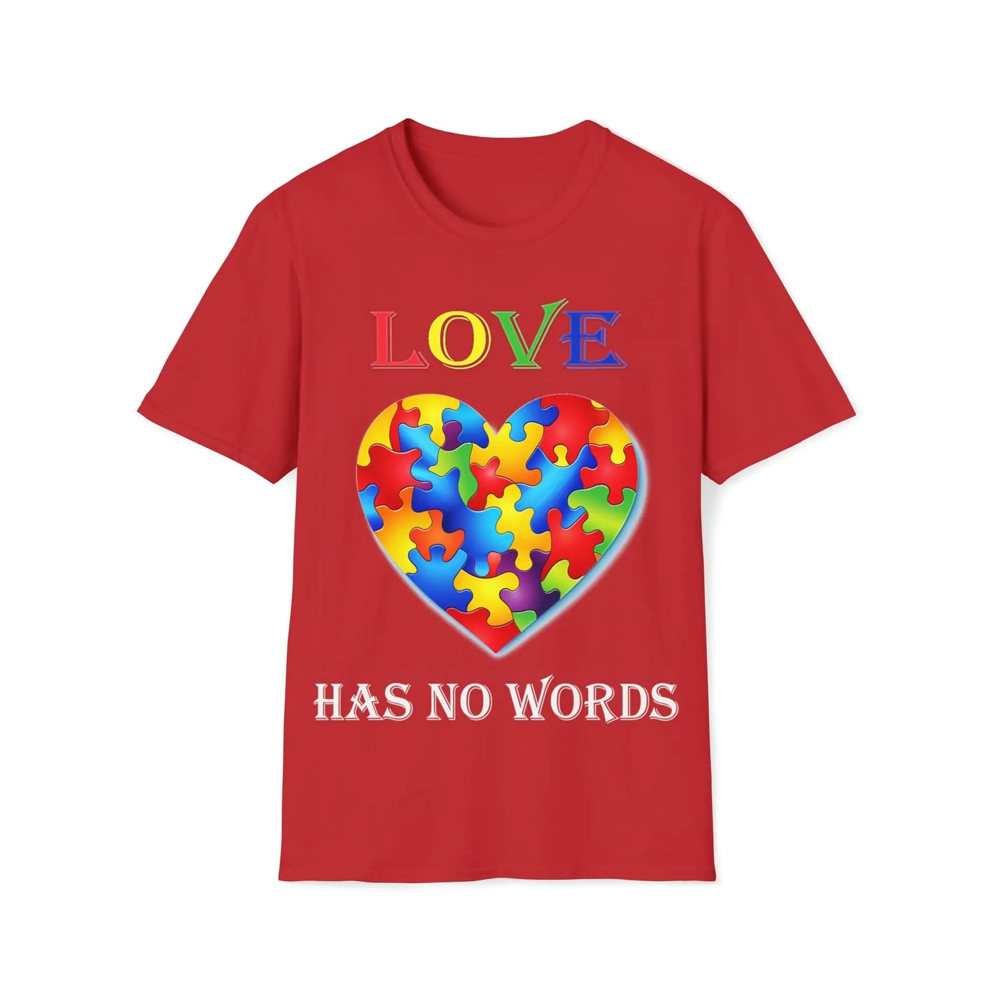 Love Has No Words - Autism Awareness - Unisex Softstyle T-Shirt