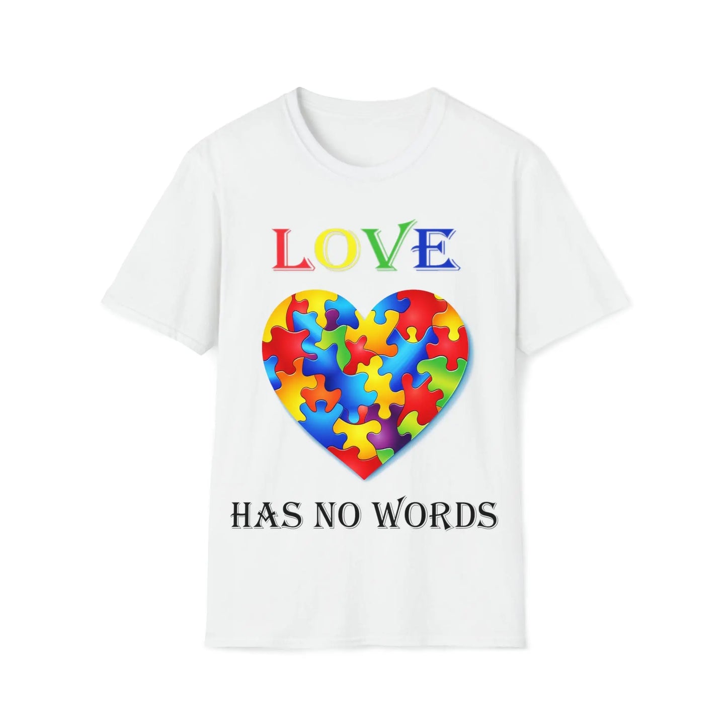 Love Has No Words - Autism Awareness - Unisex Softstyle T-Shirt