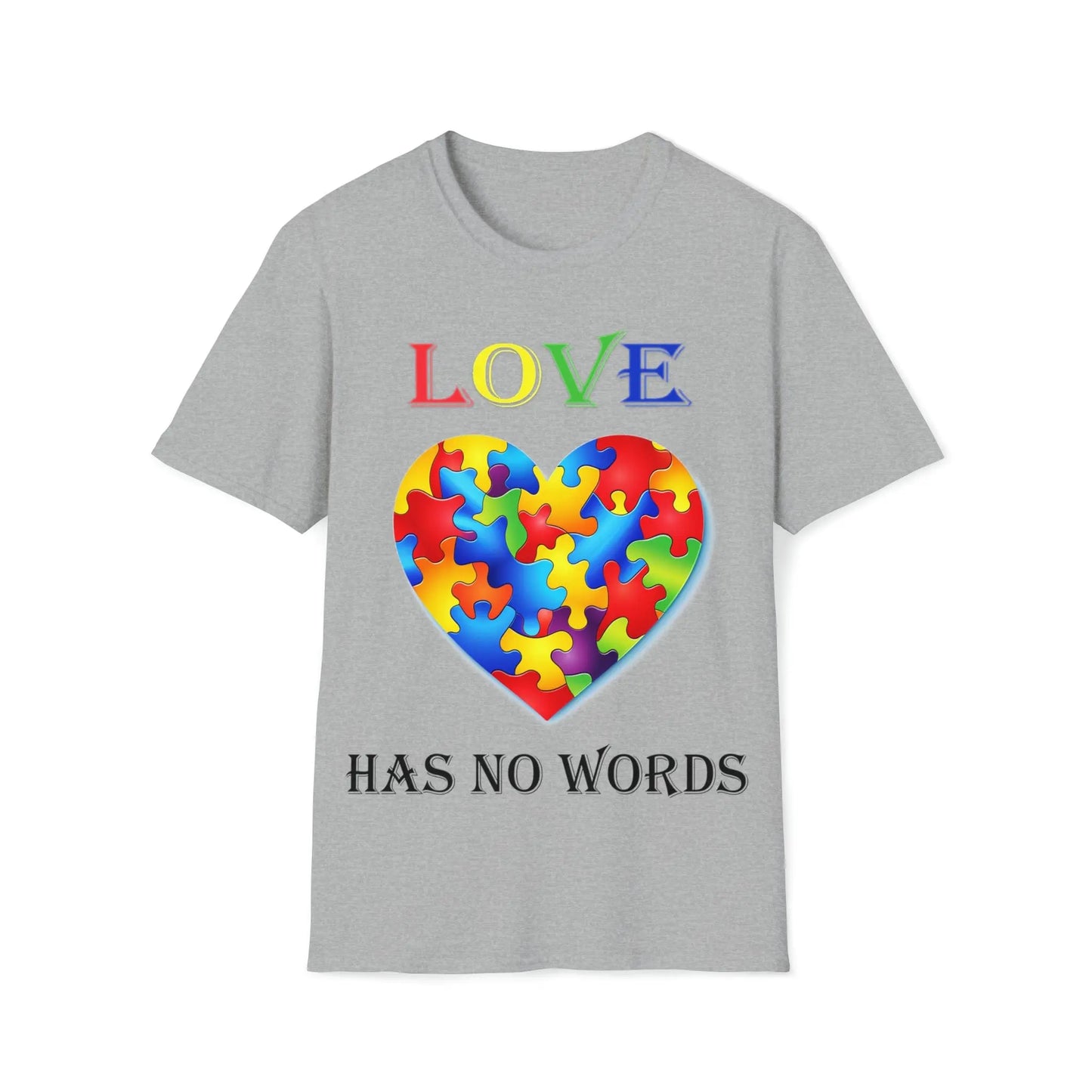 Love Has No Words - Autism Awareness - Unisex Softstyle T-Shirt