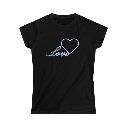 Love Heart Gradiant shirt *Custom for Barbara MK* Women's Softstyle Tee