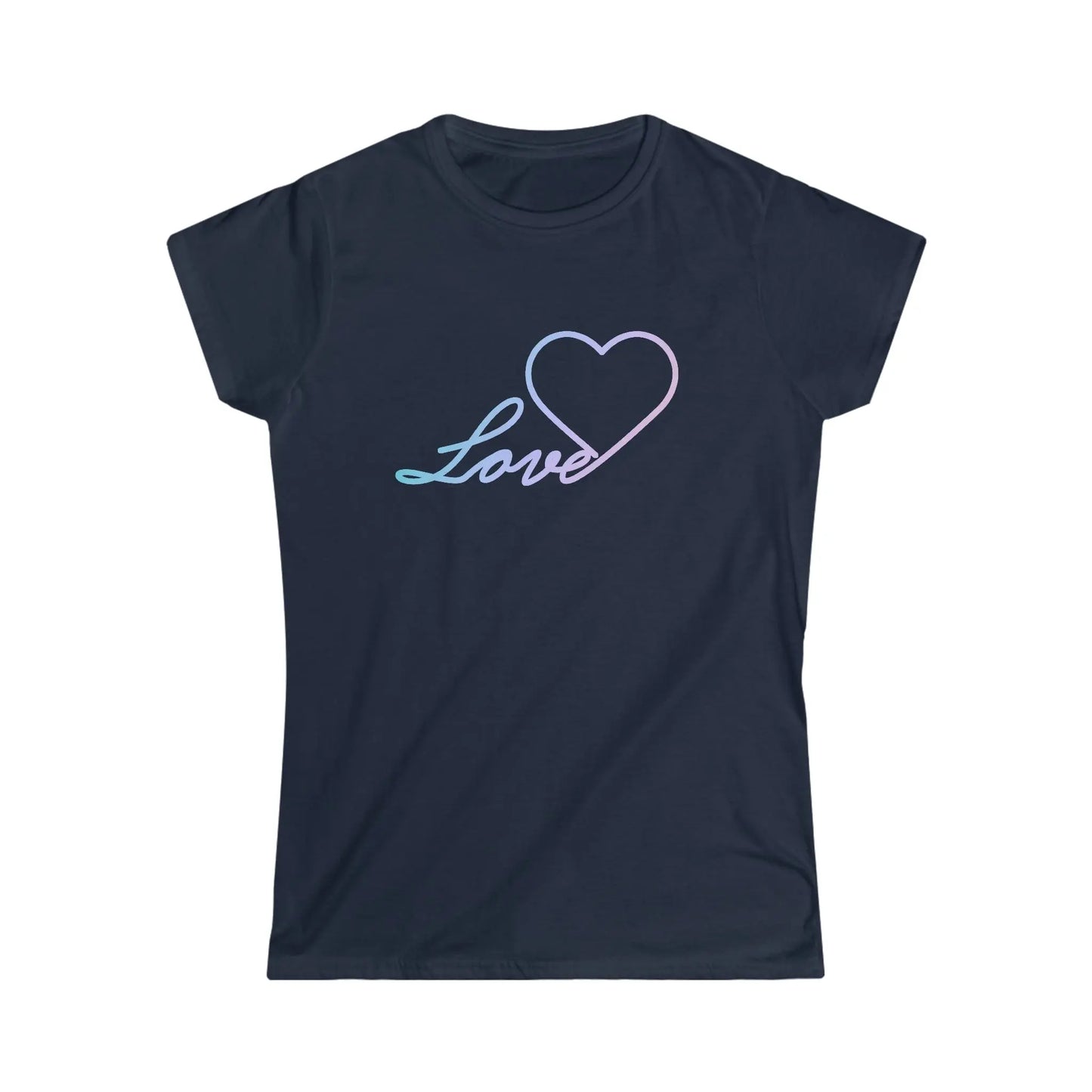 Love Heart Gradiant shirt *Custom for Barbara MK* Women's Softstyle Tee