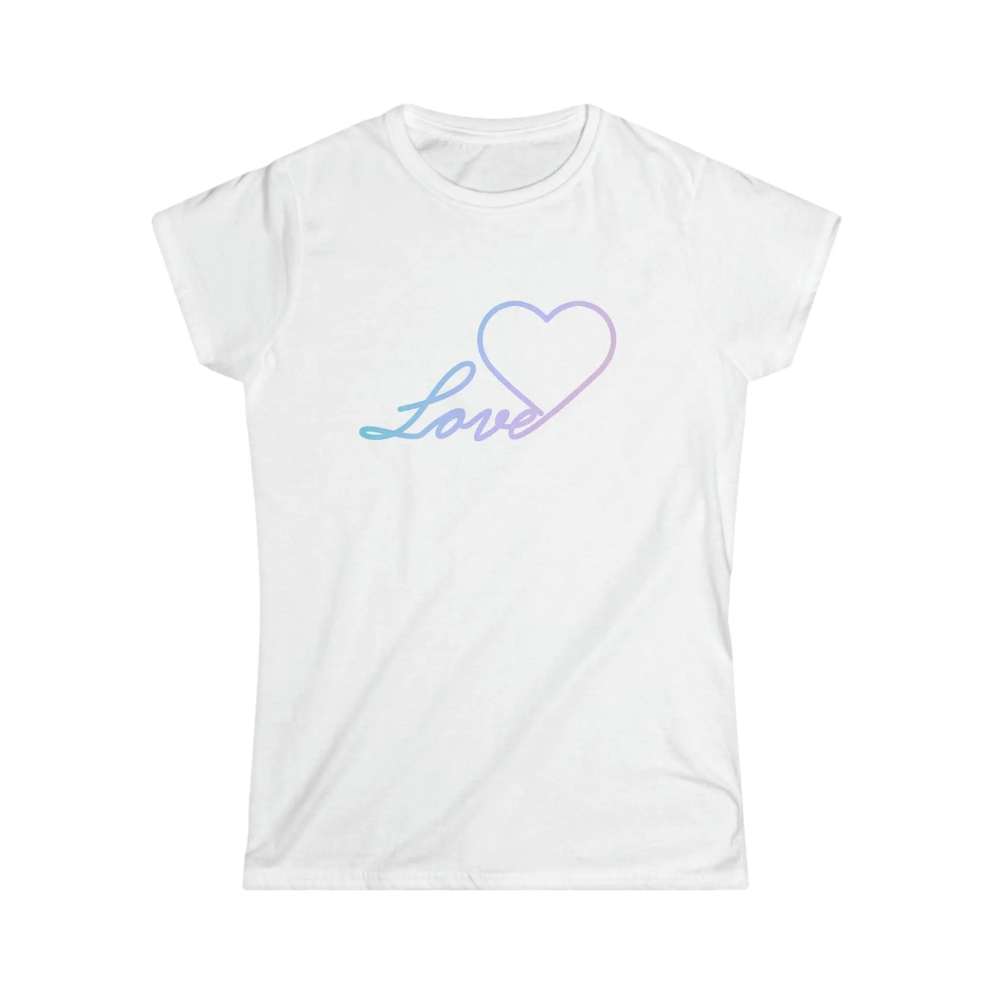 Love Heart Gradiant shirt *Custom for Barbara MK* Women's Softstyle Tee