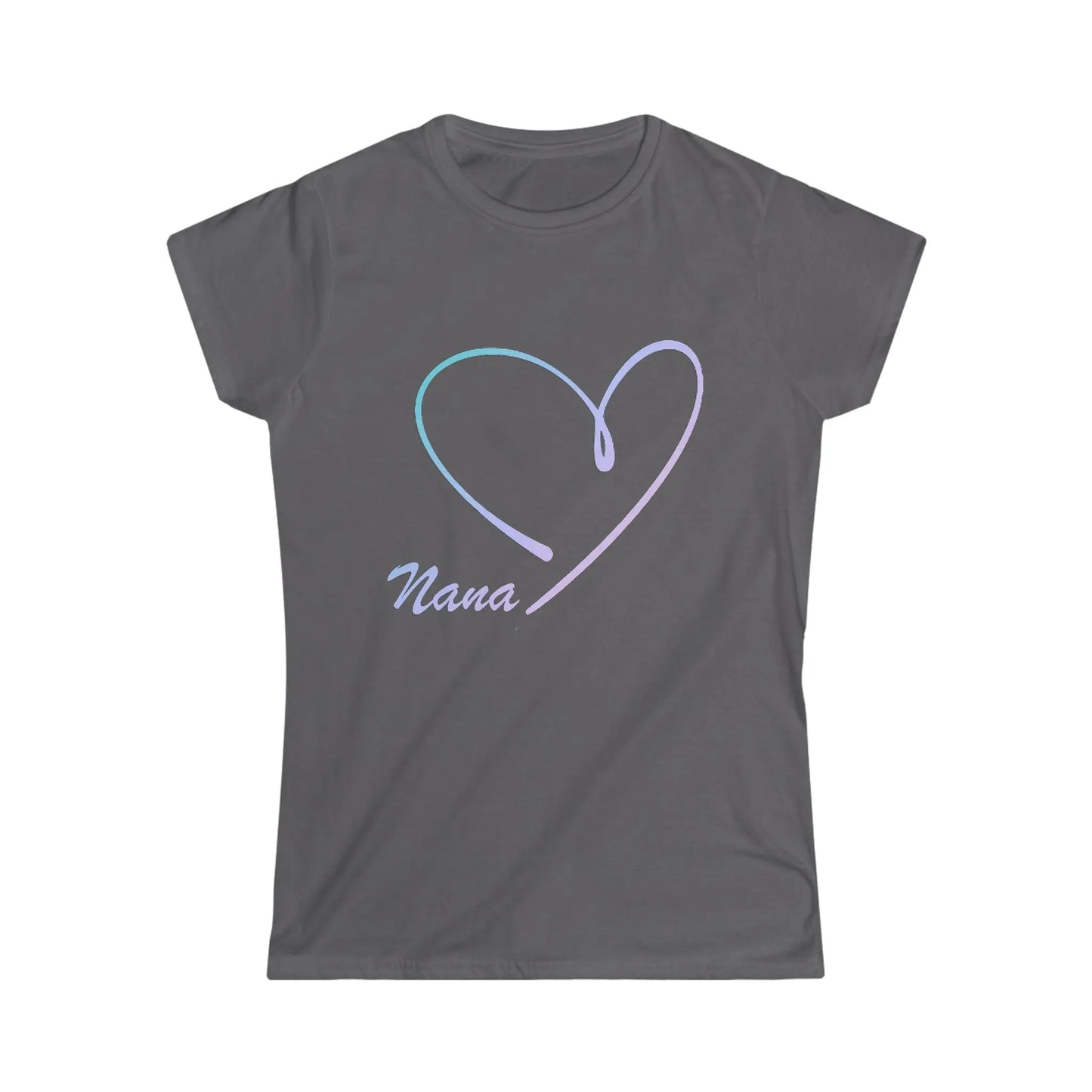 Nana Love Heart Gradiant shirt *Custom for Barbara MK* Women's Softstyle Tee