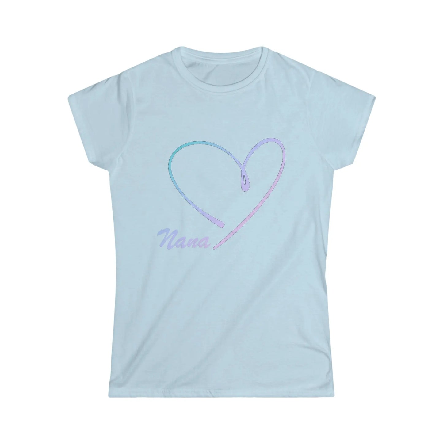 Nana Love Heart Gradiant shirt *Custom for Barbara MK* Women's Softstyle Tee