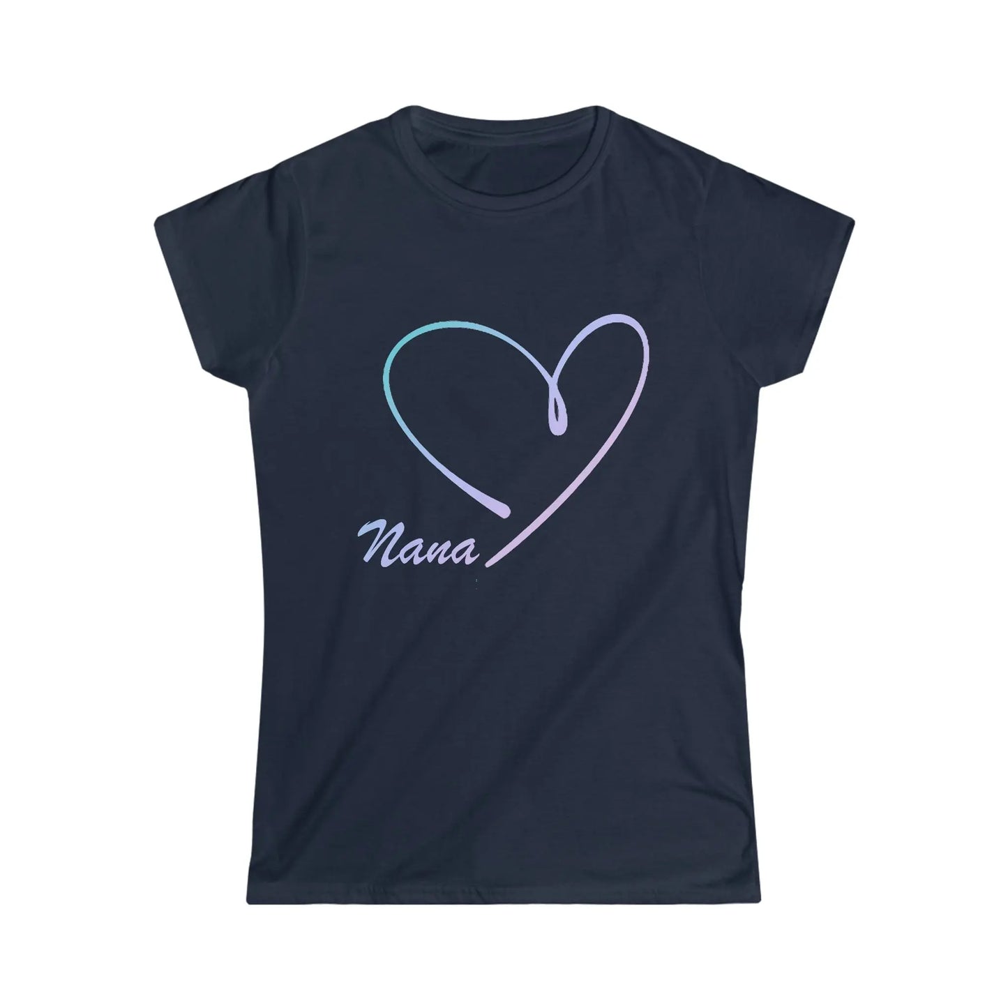 Nana Love Heart Gradiant shirt *Custom for Barbara MK* Women's Softstyle Tee