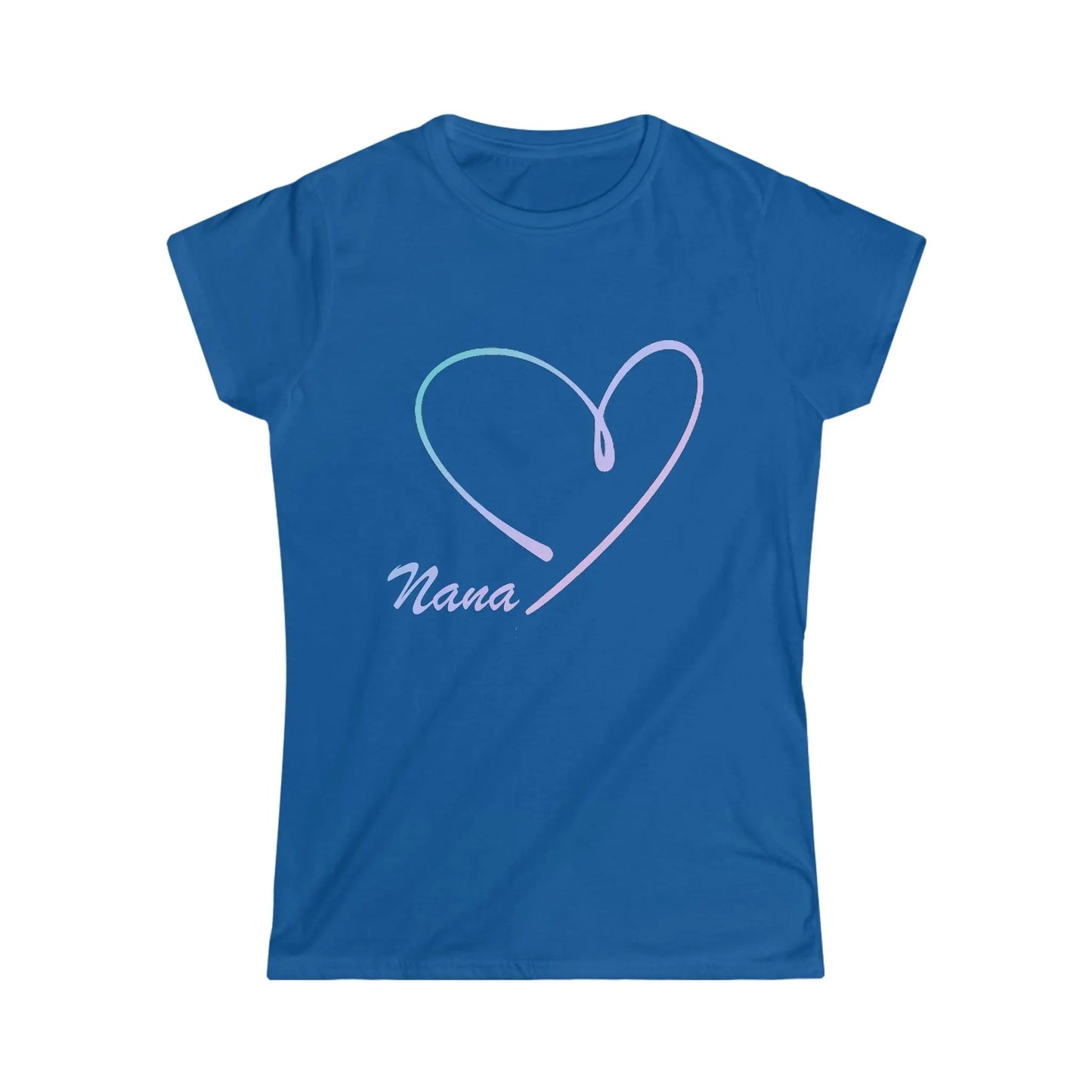 Nana Love Heart Gradiant shirt *Custom for Barbara MK* Women's Softstyle Tee